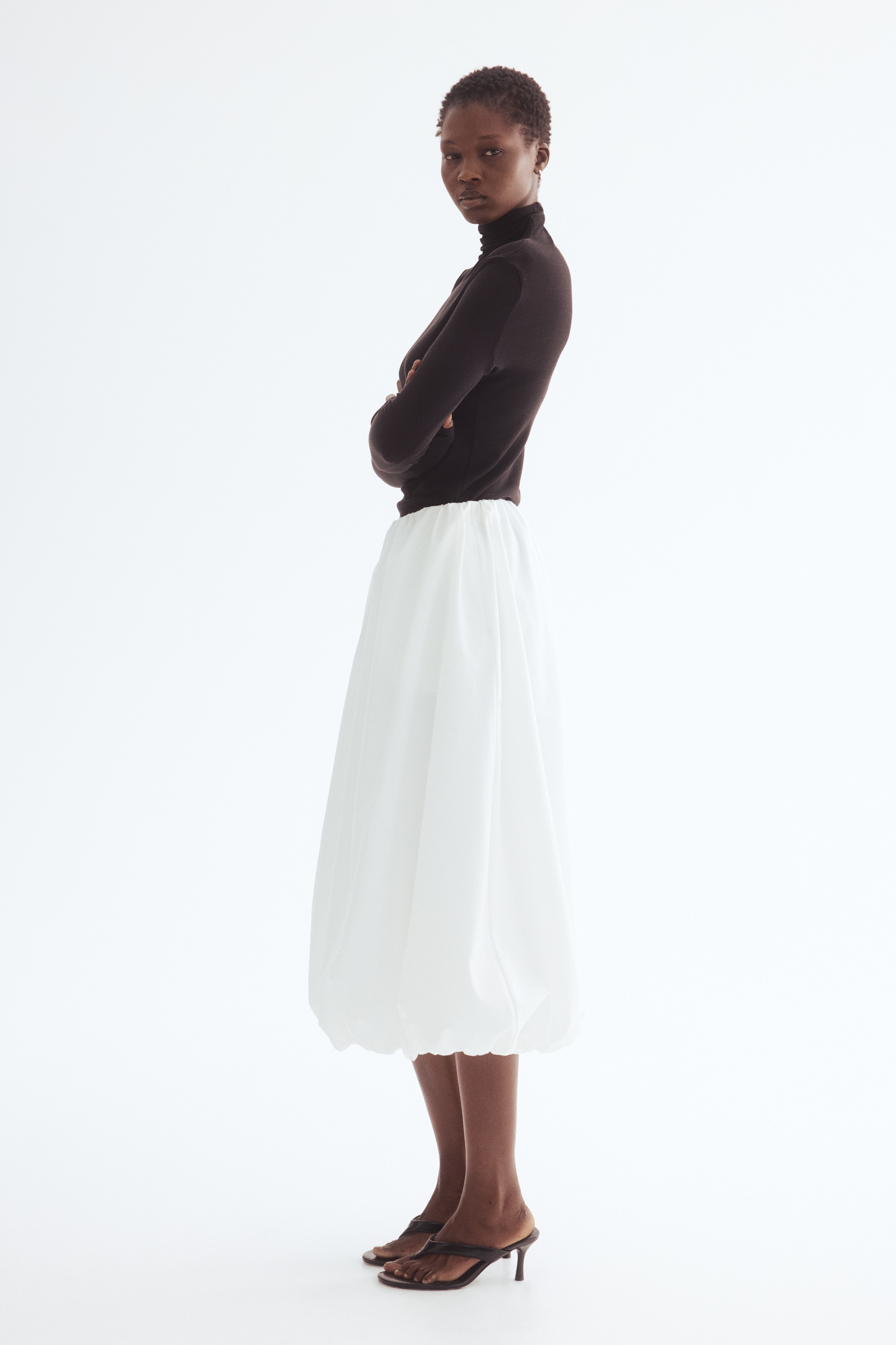 Bubble-hem skirt