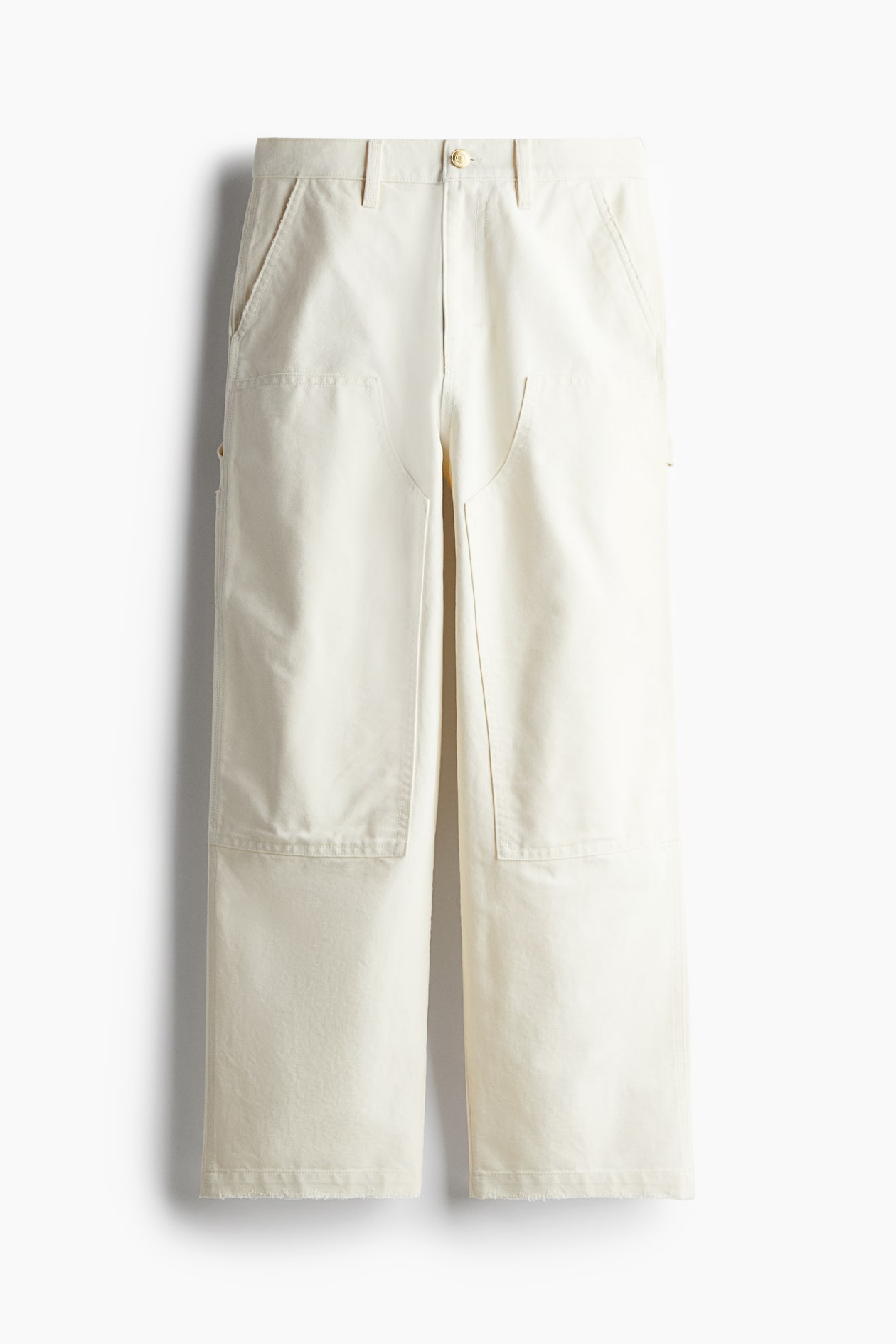 Pantalón carpenter Baggy Fit - Blanco - HOMBRE | H&M ES