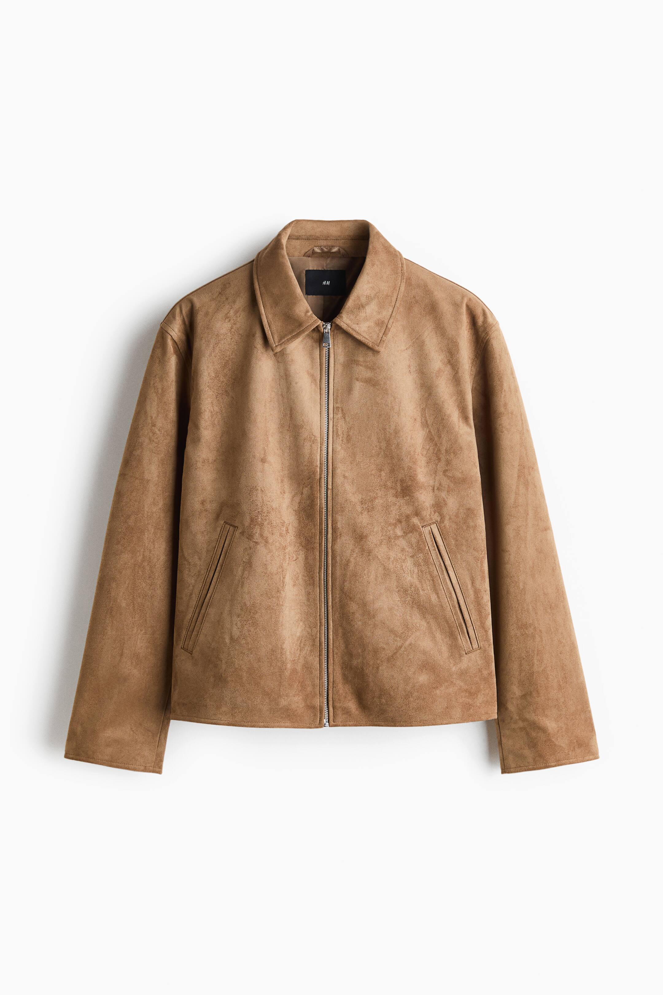 View larger image: Napped jacket - Dark beige - Men | H&M 1