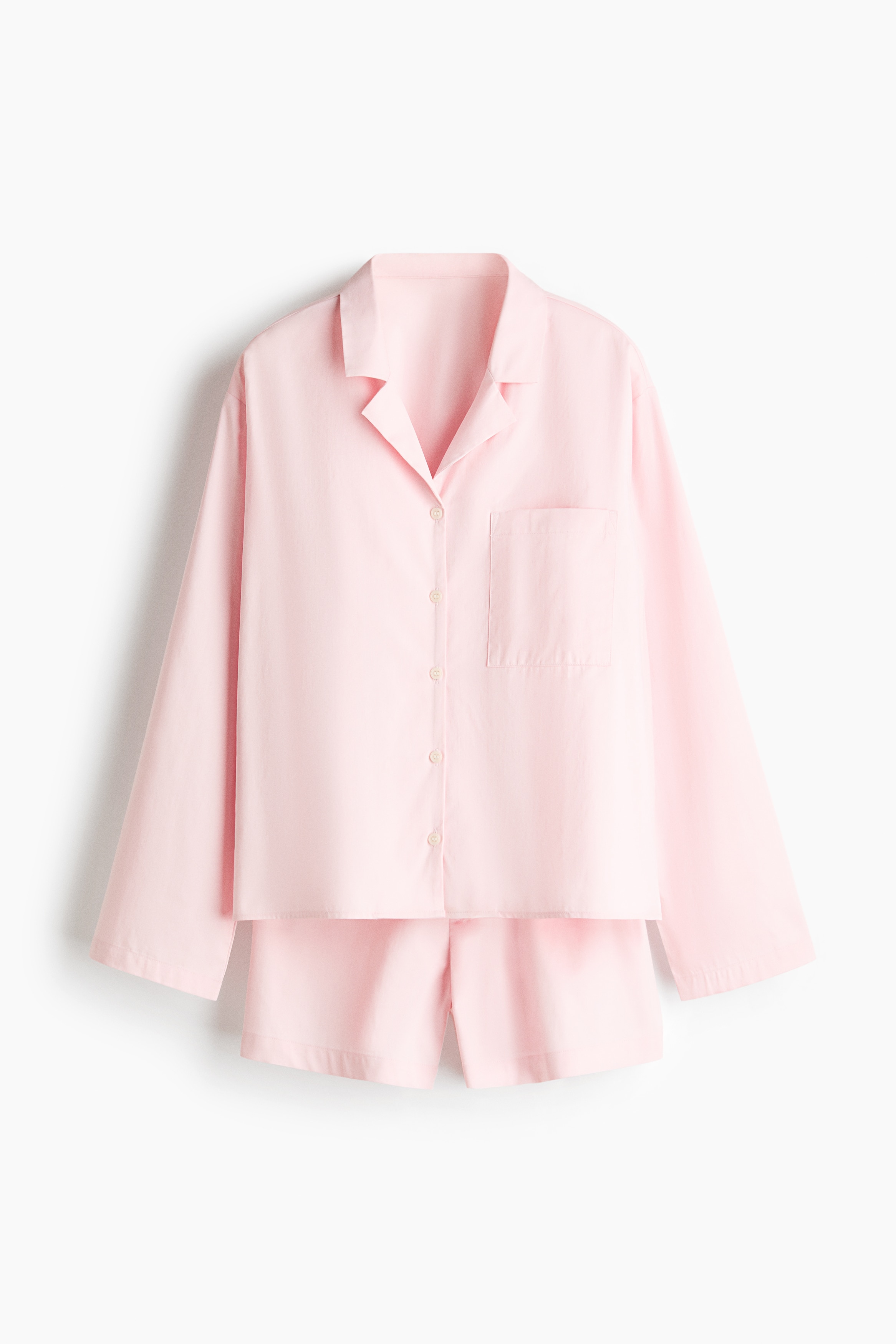 Pijama de algodón - Rosa claro/Rosa oscuro