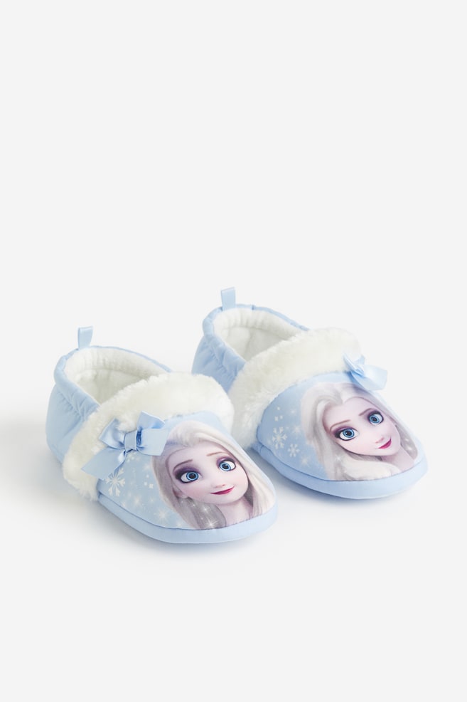 Pantofole con applicazioni - Azzurro/Frozen - 1