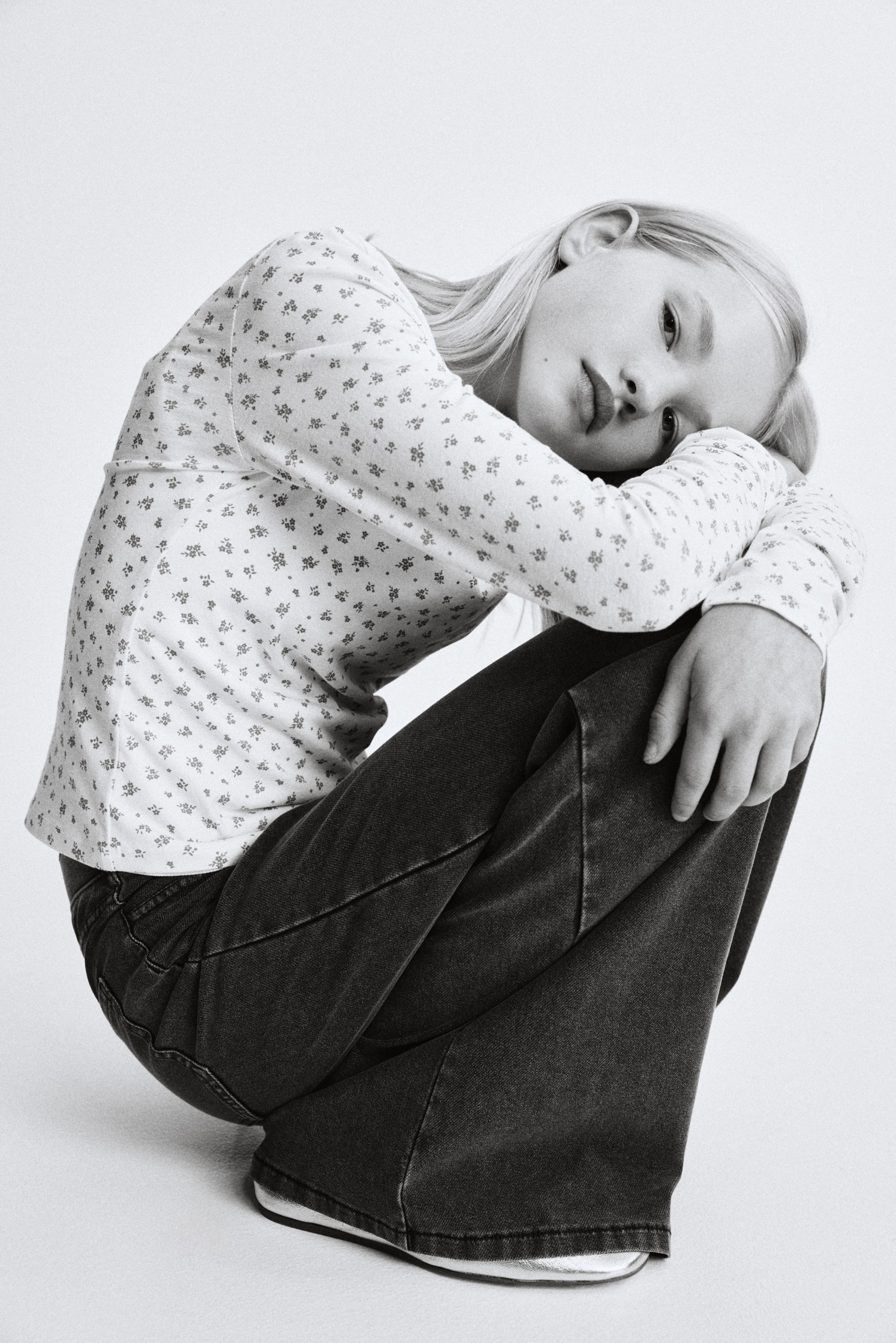 Agrandir l'image: Pantalon large façon denim - Gris denim foncé - ENFANT | H&M CH 3