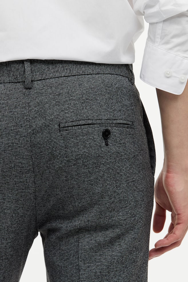Slim Fit trousers - Dark grey marl/Black/Light grey/Checked/Light greige/Checked/dc - 5