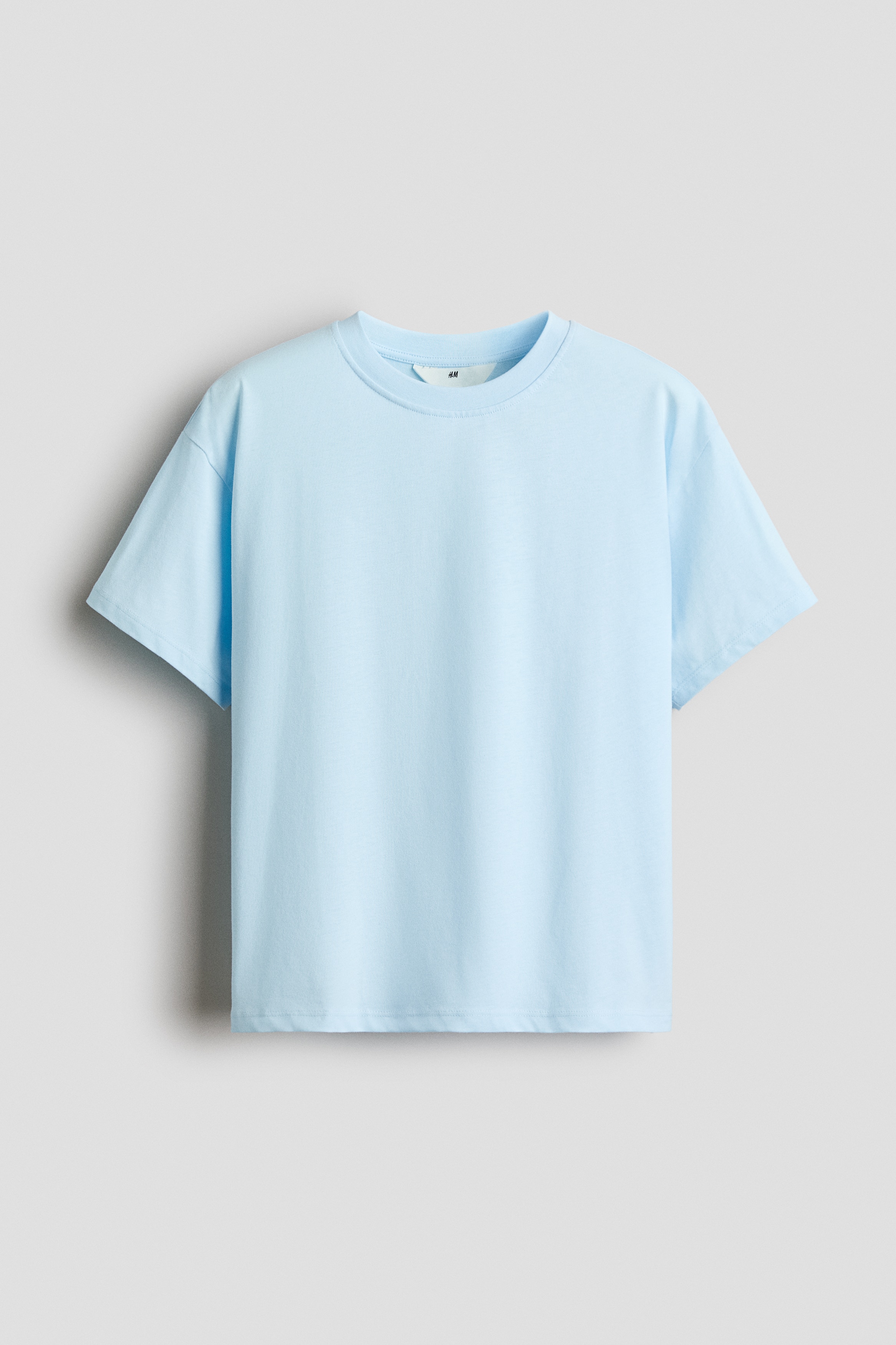 T-shirt i bomull med utsmyckat motiv - Ljusblå/Shine bright/Vit/Own your magic