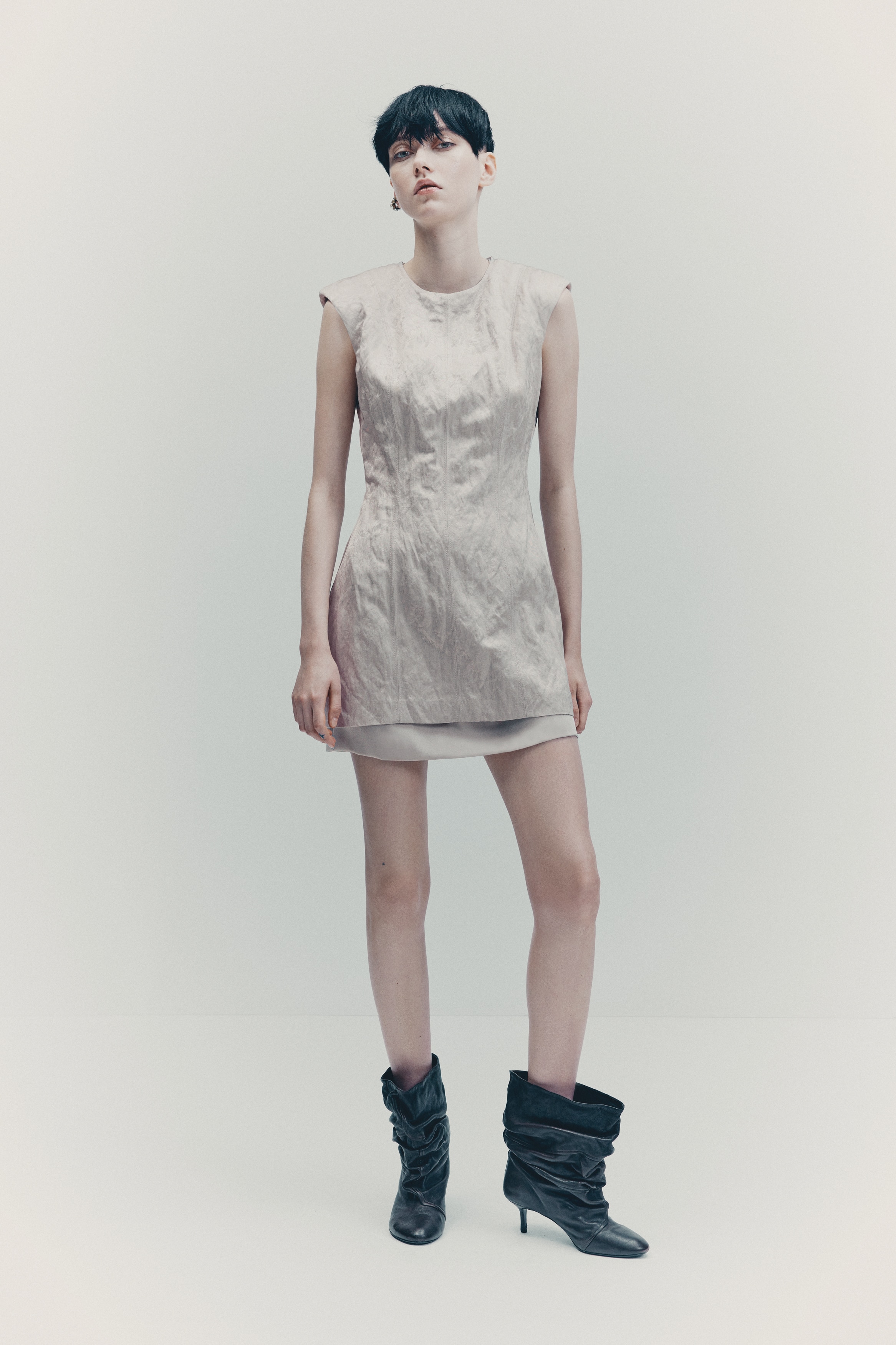 H & M - ジャカードワンピース - グレー