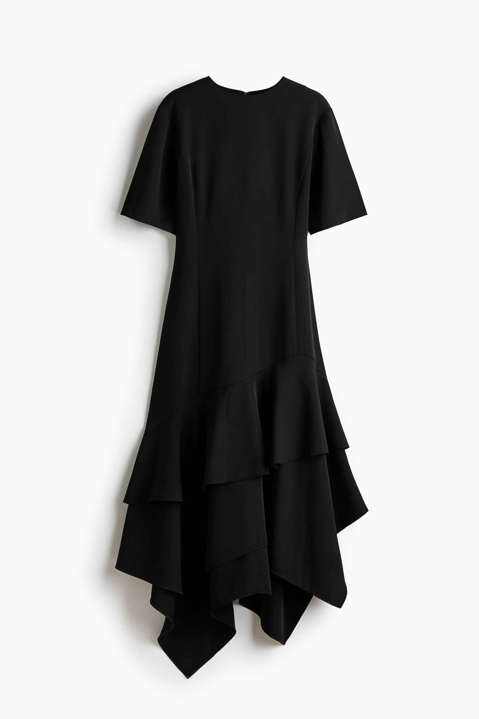 Asymmetric Dress-Black - 1