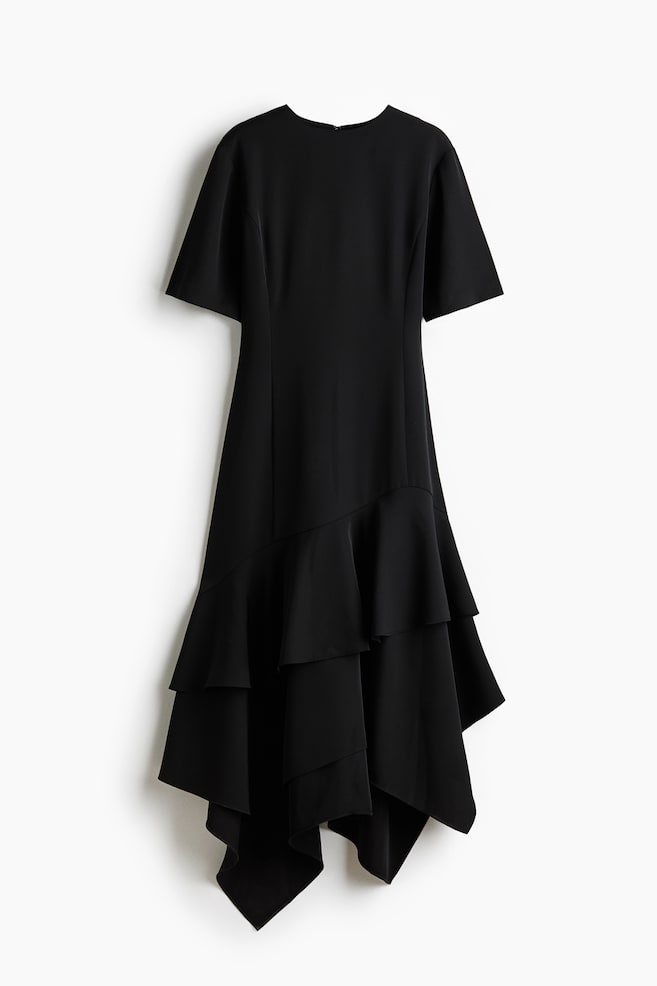 Vestido asimétrico - Negro - 1