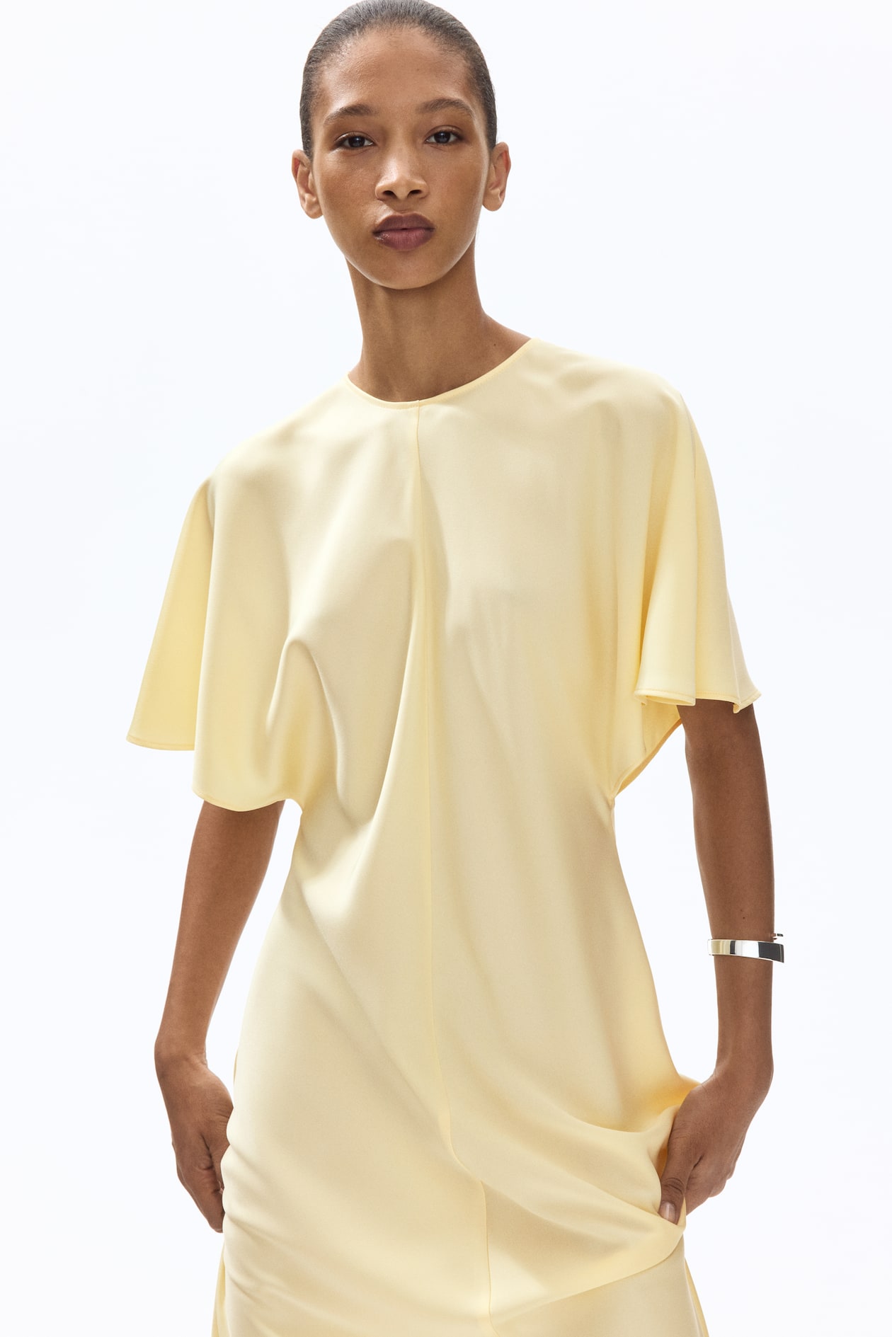 Satin Midi Dress - image 4