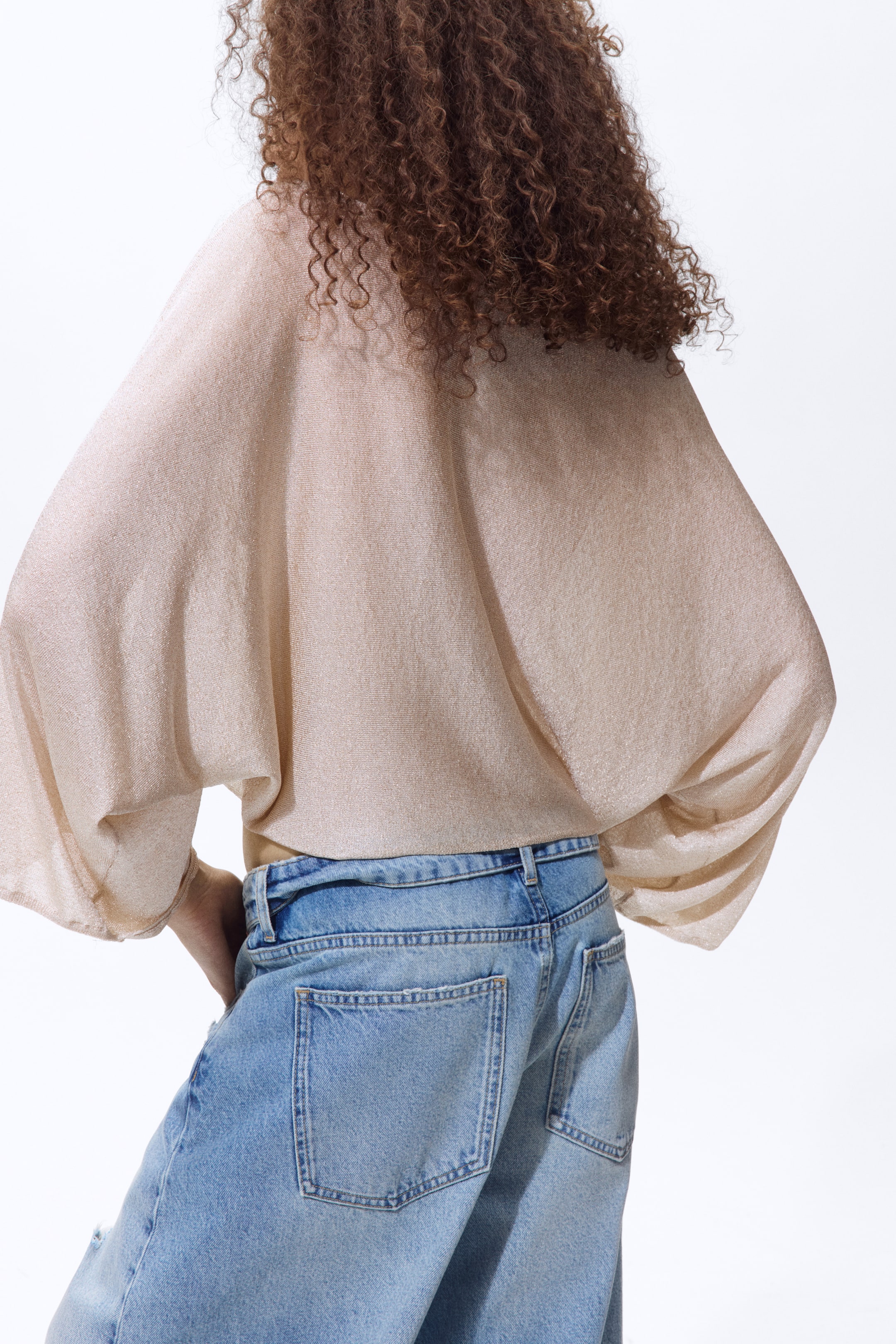 Shimmery Cape Top