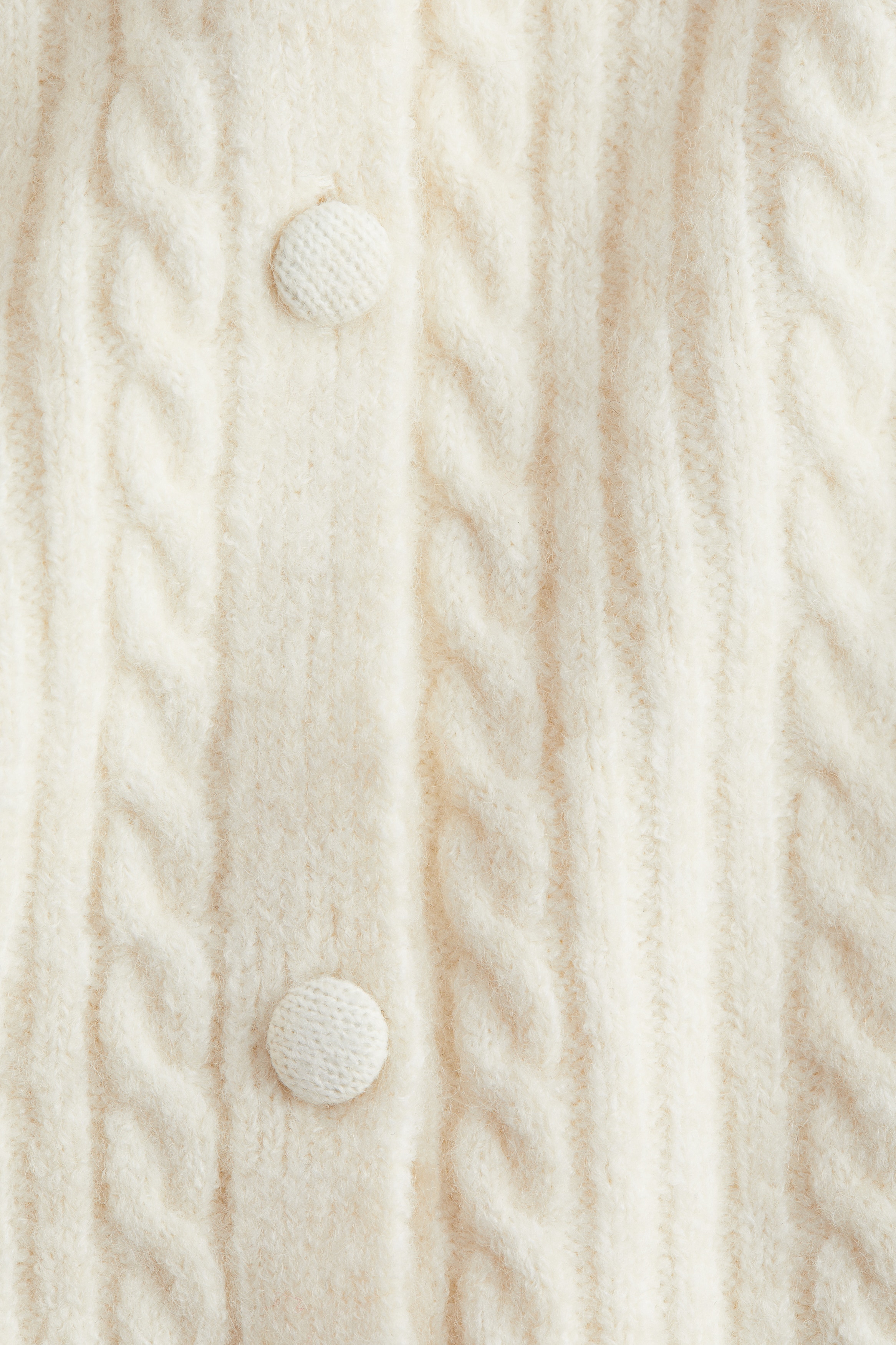 Lace-collared cardigan