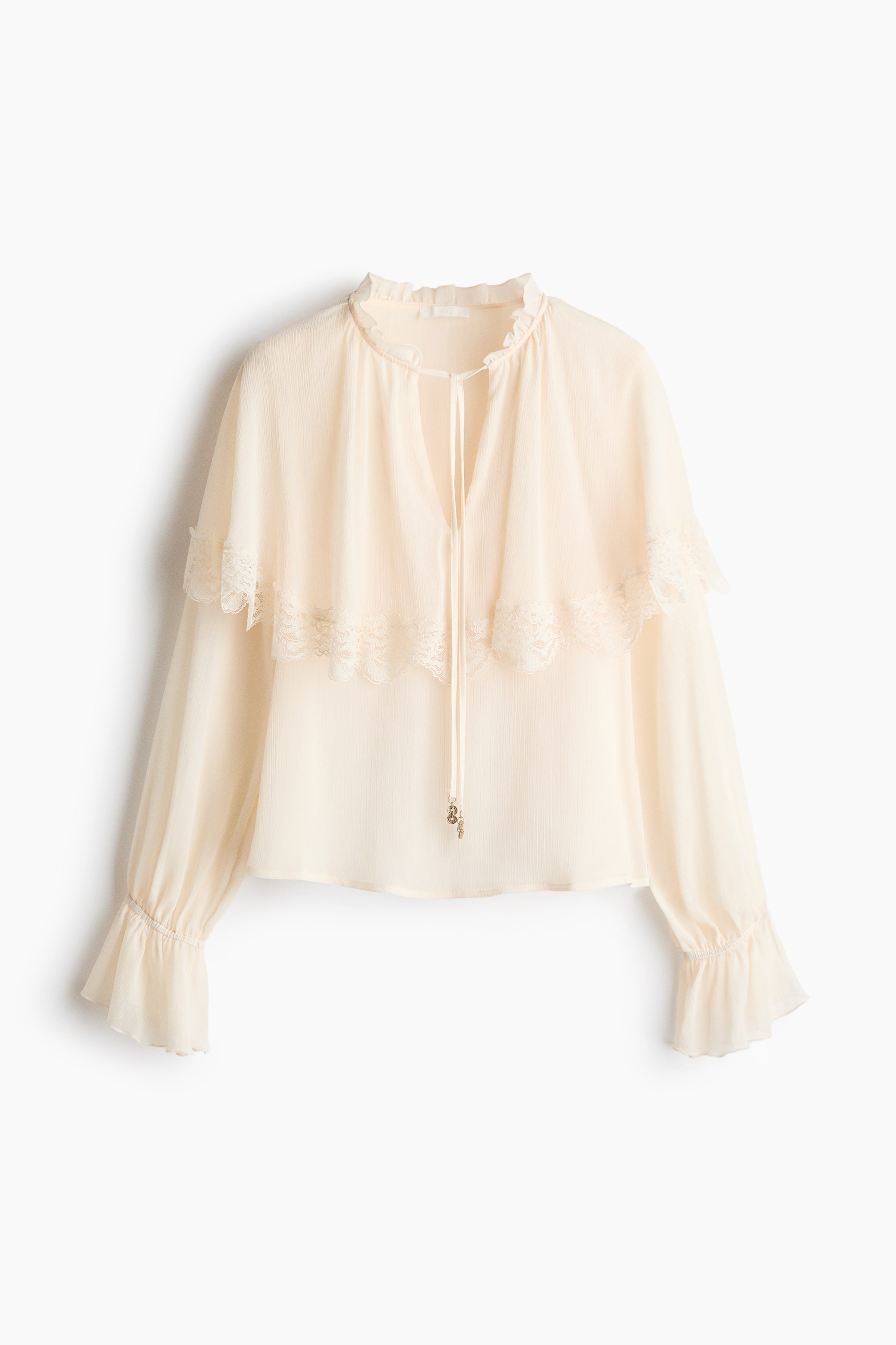 Cape-Detail Blouse