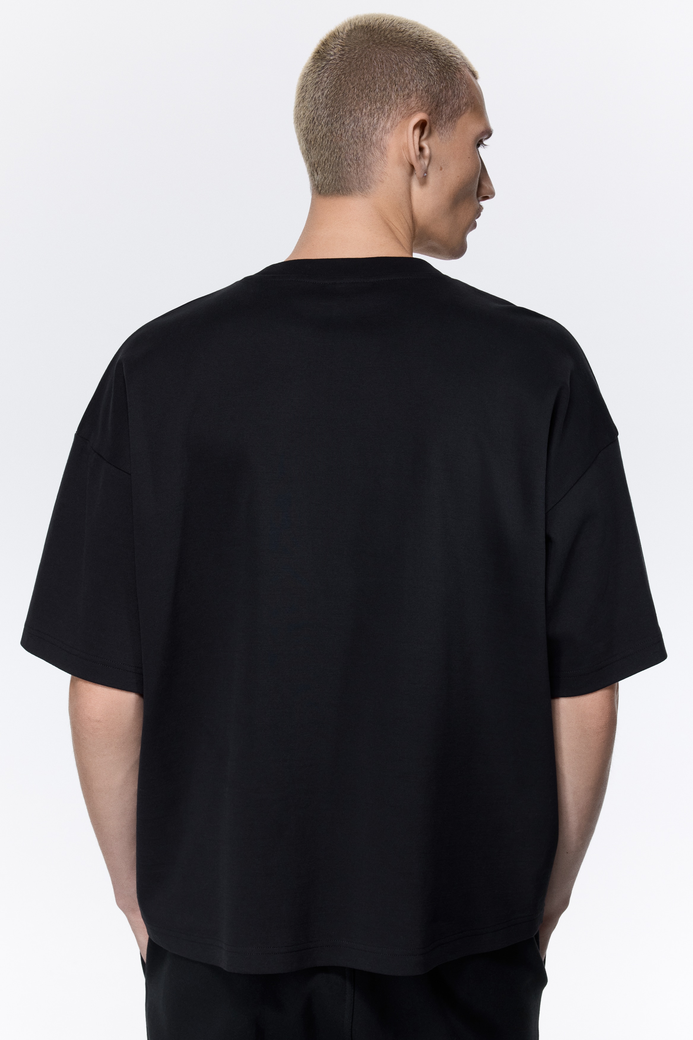 Men's White Oversized Interlock T-Shirt | H&M US