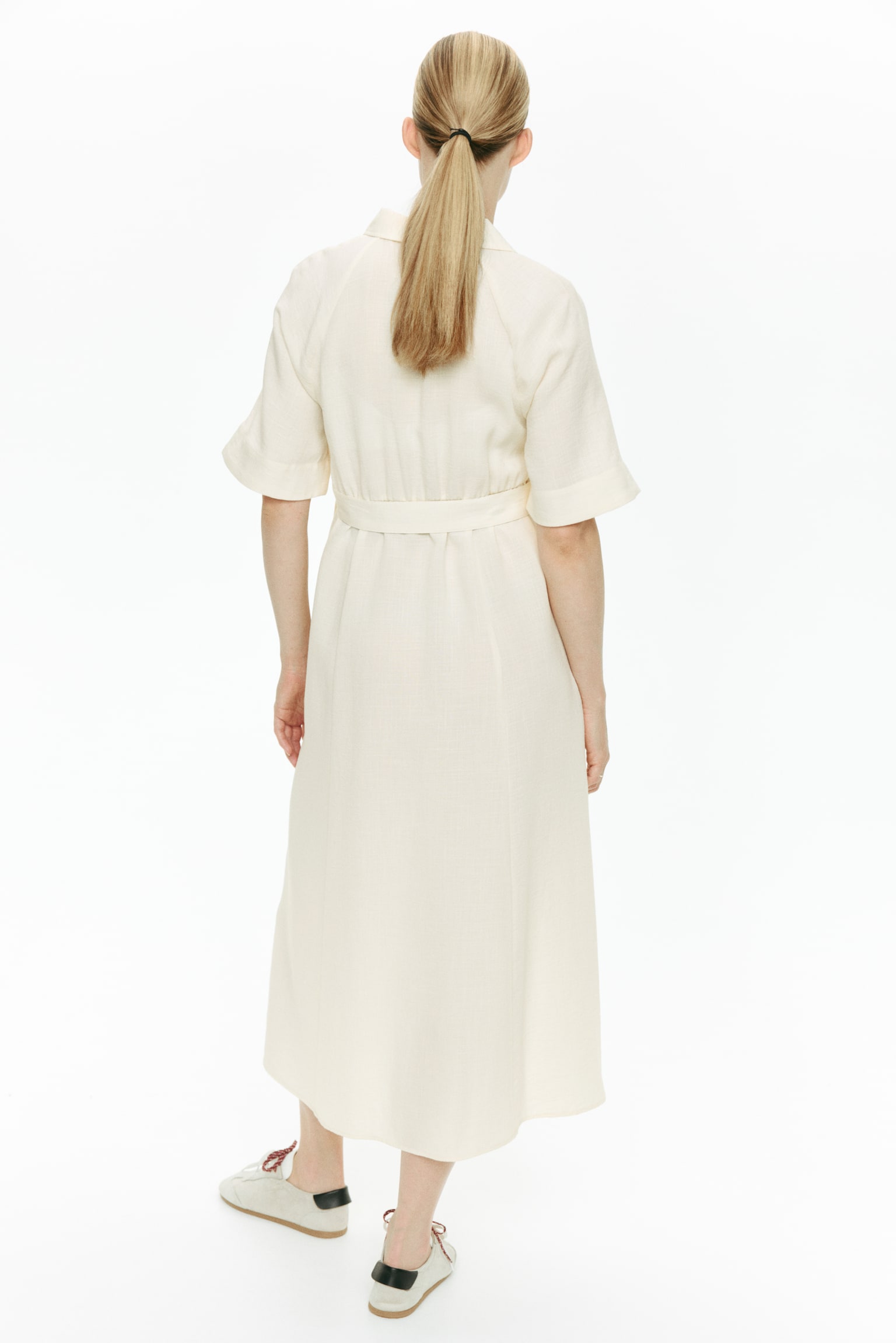 Женское платье H&M Mama Before & After Shirt Dress, цвет: Светлый бежевый — фото 4