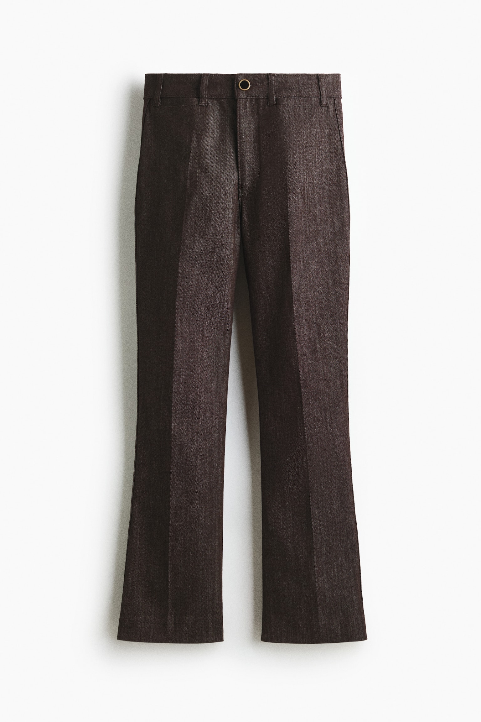Женские джинсы H&M Flared High Ankle, цвет: Тёмный коричневый — фото 1