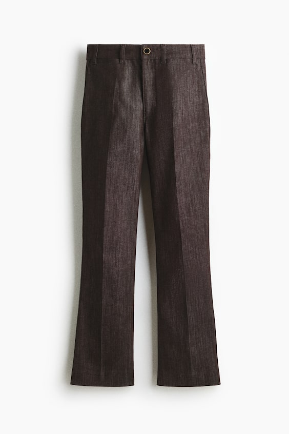 Женские джинсы H&M Flared High Ankle, цвет: Тёмный коричневый