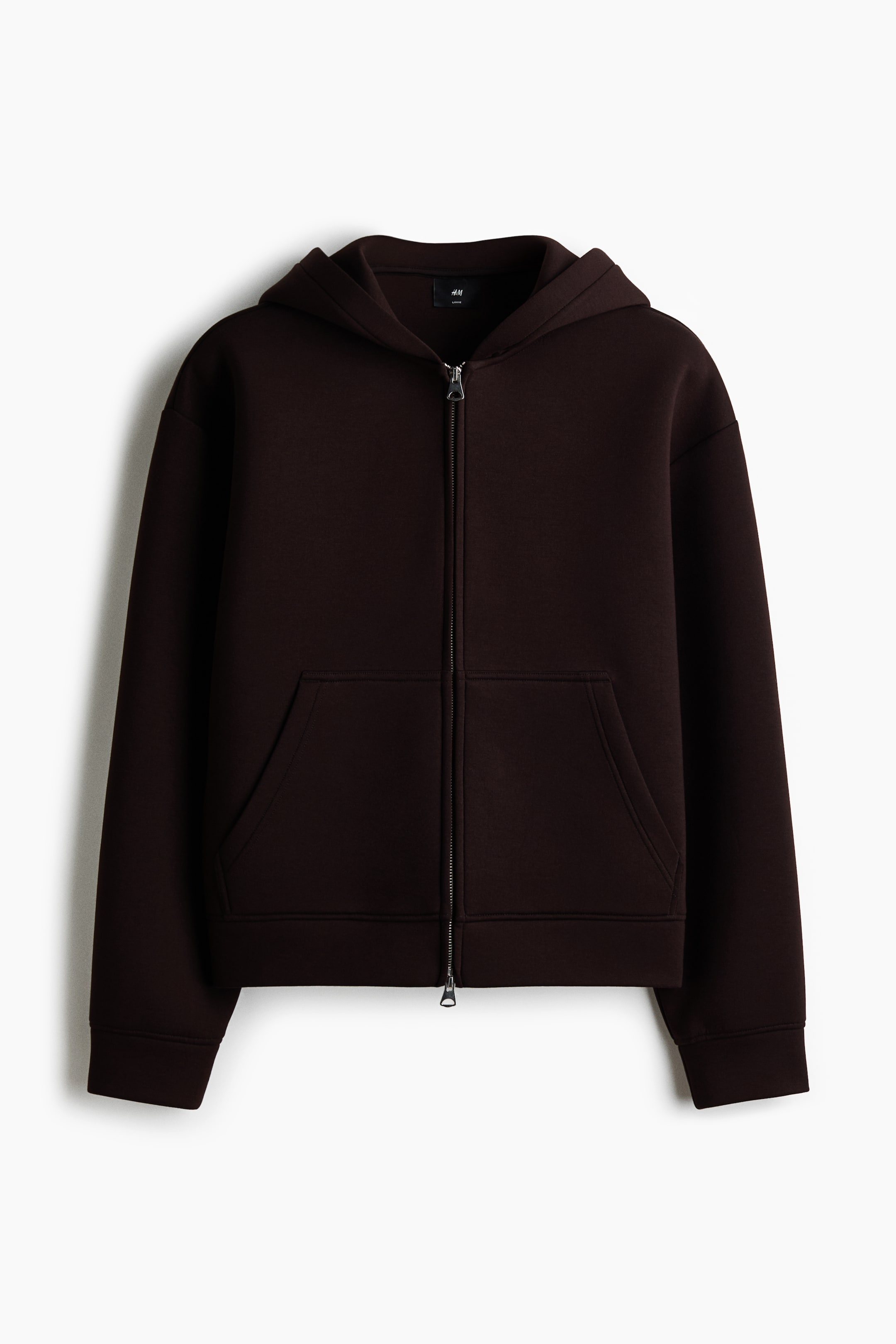 View larger image: Loose Fit Zip-through hoodie - Dark brown - Men | H&M IN 6