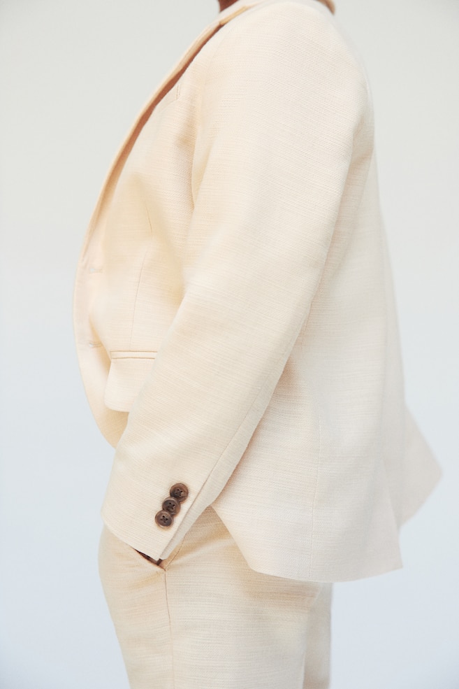 Single-breasted jacket - Light beige - 4