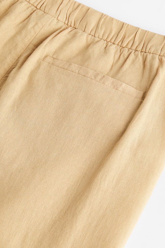 Regular Fit Linen-blend trousers - Beige/Cream/Black/Light beige/Striped/dc/dc/dc/dc - 5