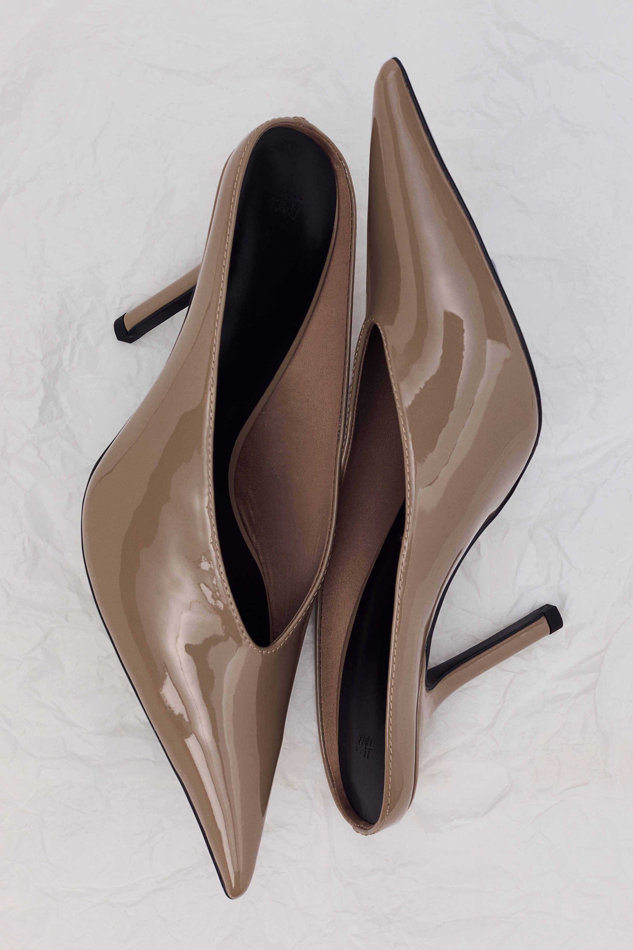 Agrandir l'image: Pointed heeled mules - Khaki beige - FEMME | H&M BE 1