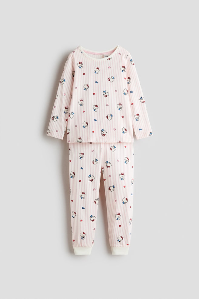 Pyjama imprimé en coton - Rose clair/Hello Kitty/Rose clair/Hello Kitty/Bleu clair/La Reine des neiges/Rose clair/KPop Demon Hunters/Blanc/Minnie/Violet pâle/Lilo et Stitch/Lilas/La Pat' Patrouille/Rose clair/CapyFun/Ivoire/Princesses Disney - 1