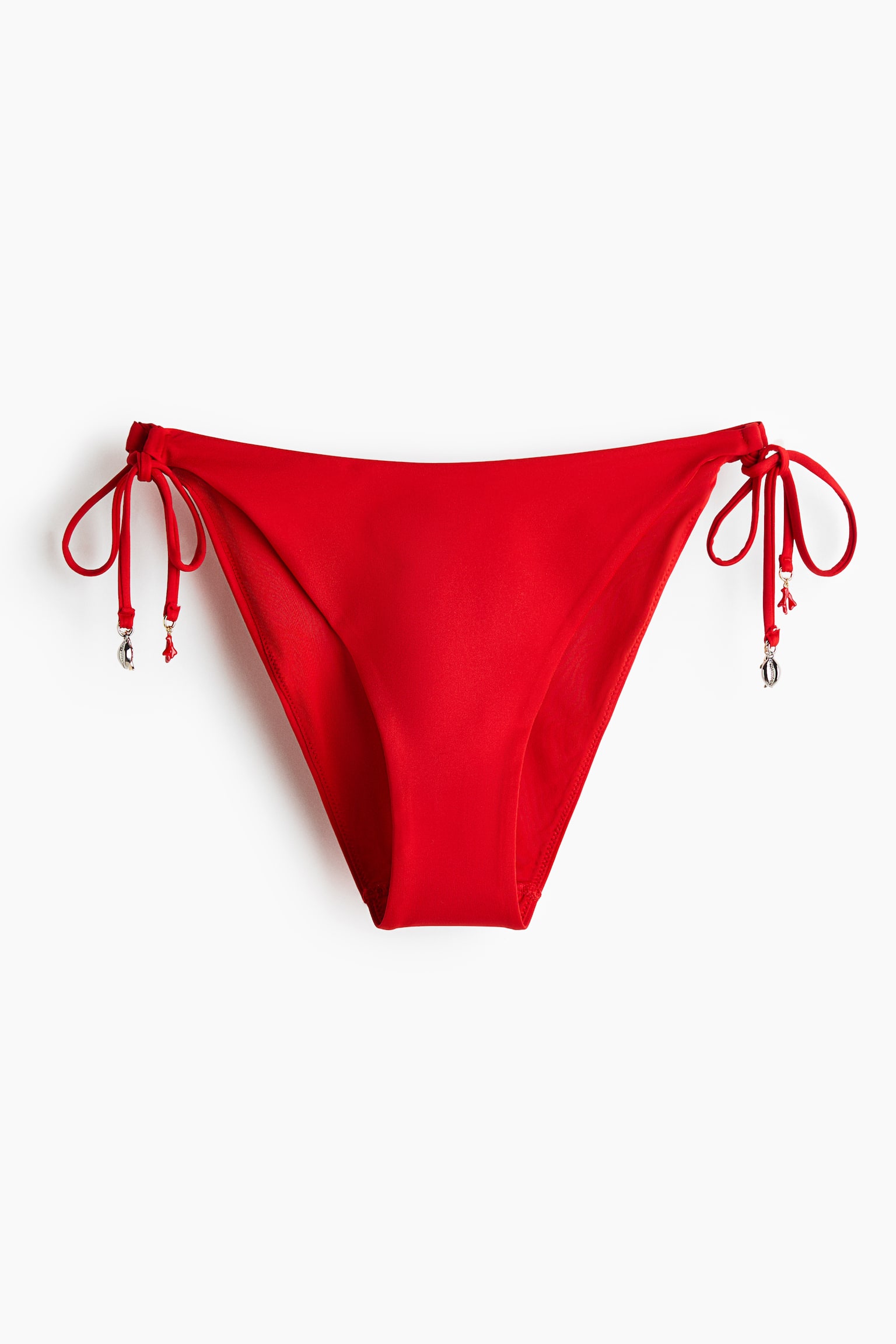 Tie tanga bikini bottoms - Red - 2