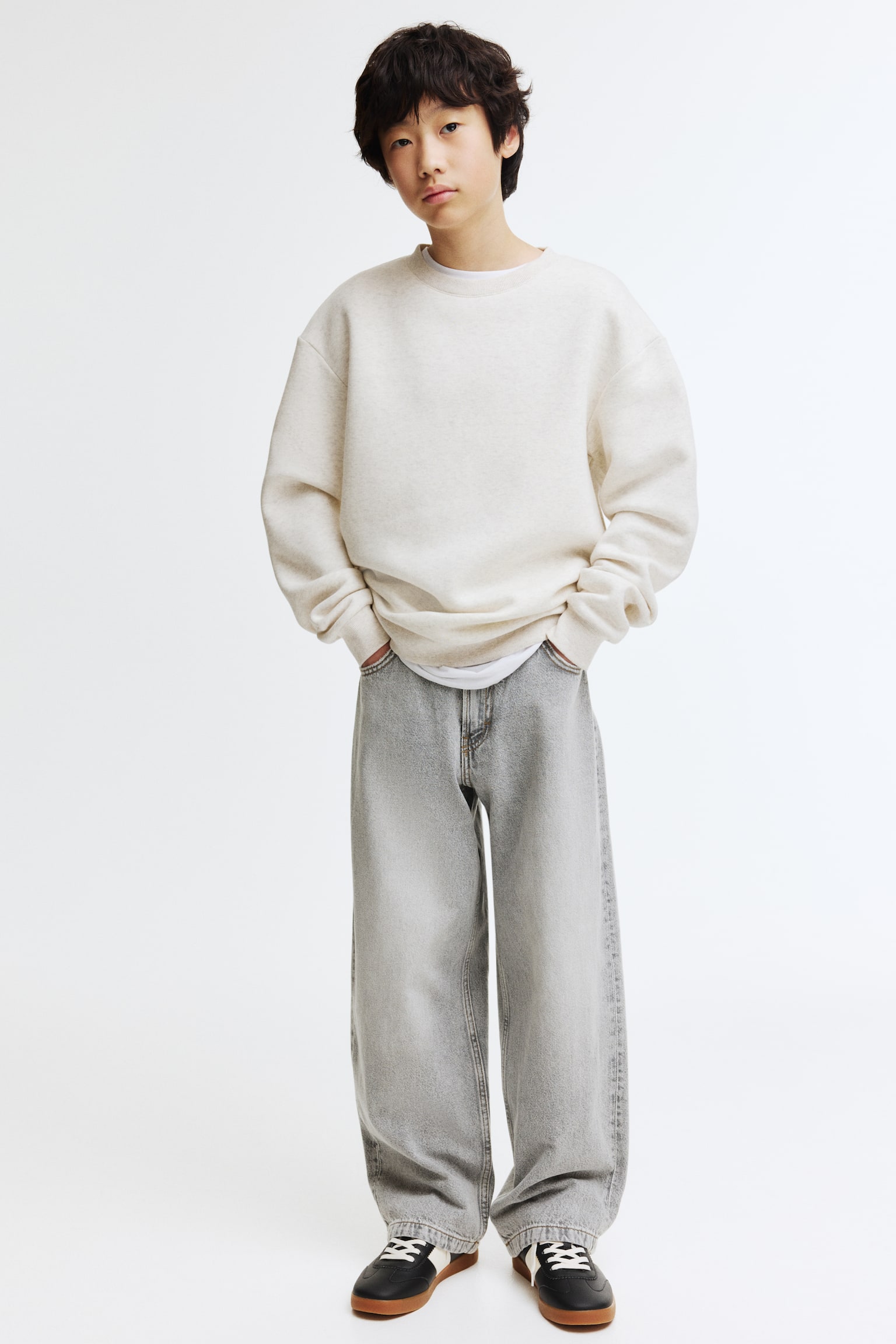 Baggy Fit Jeans - Jasnoszary denim/Jasnoniebieski denim/Ciemnoniebieski denim/Sprana czerń/Niebieski denim/Niebieski denim/Jasnoniebieski denim/Sprana czerń/Biały/Szary/Ciemnoniebieski denim - 2