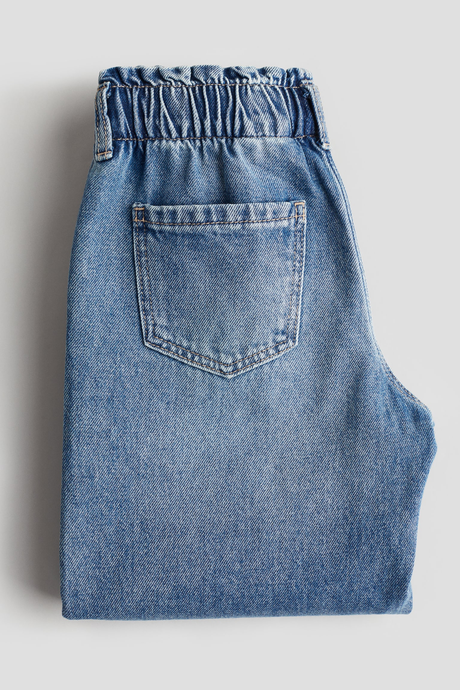 Wide Leg paper bag jeans - Denim blue/Light denim blue/Denim grey/Washed-out black - 2