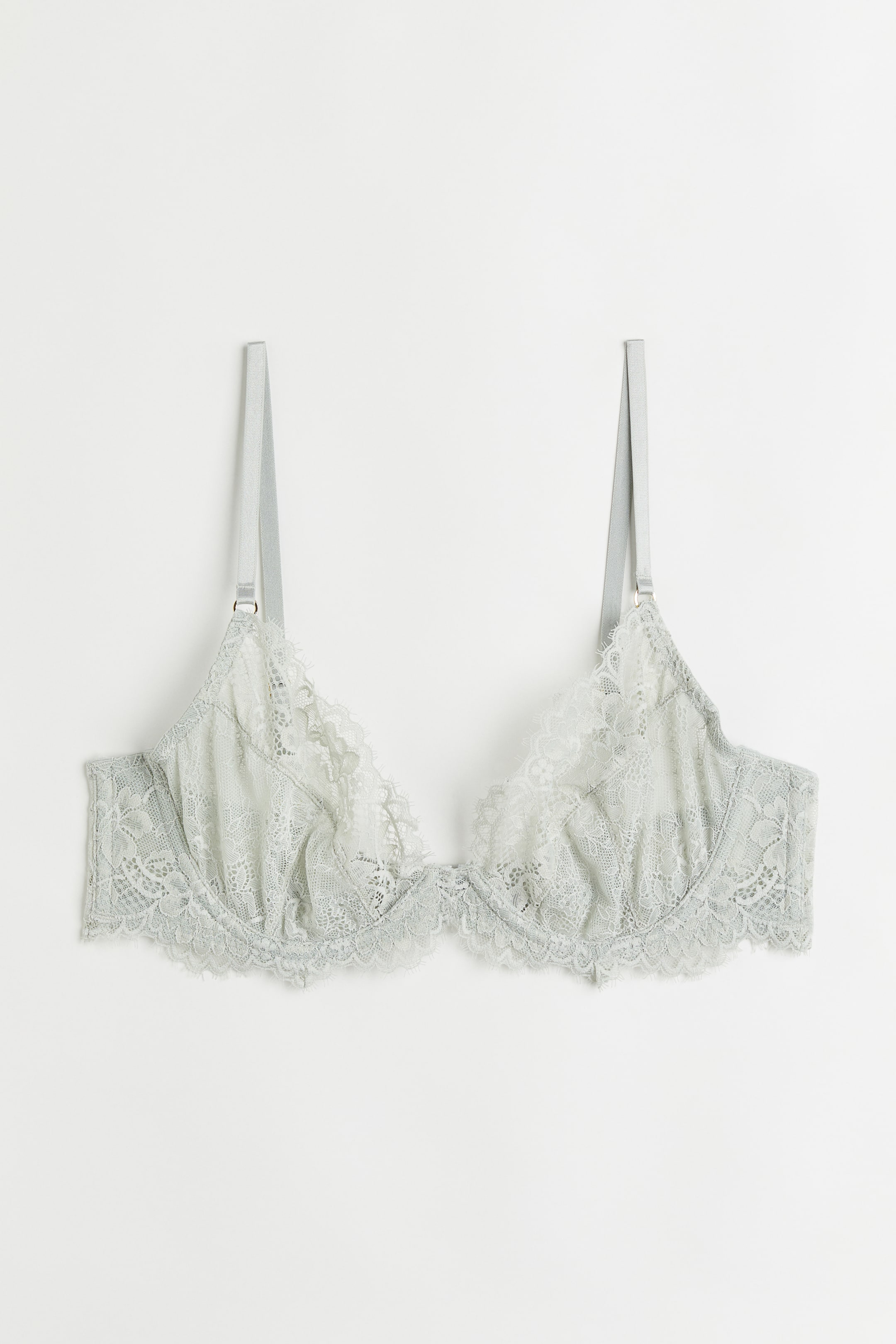 Non-padded Underwire Lace Bra