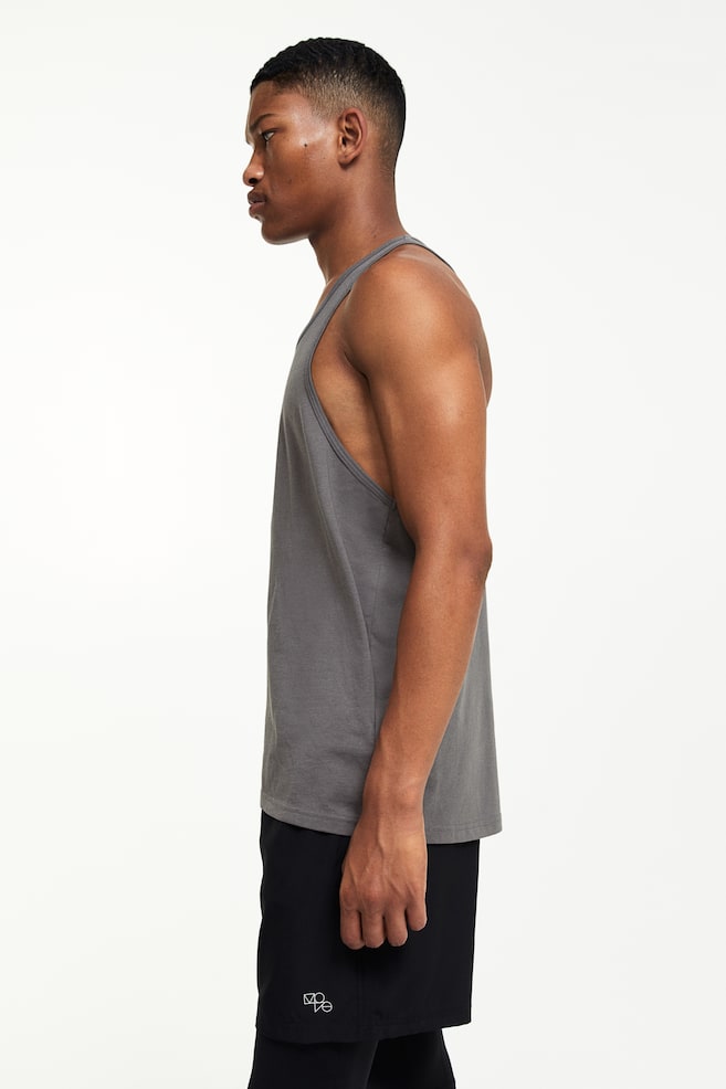 DryMove™ Sports vest top - Dark grey/Black/Red - 6