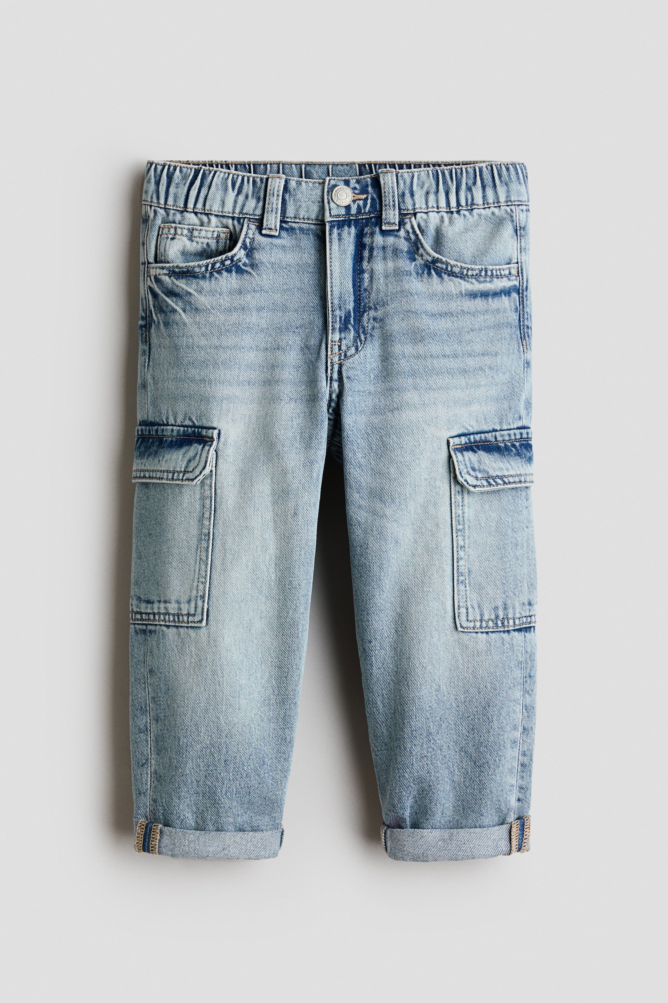 View larger image: Relaxed Tapered Fit Jeans - Light denim blue - Kids | H&M 1