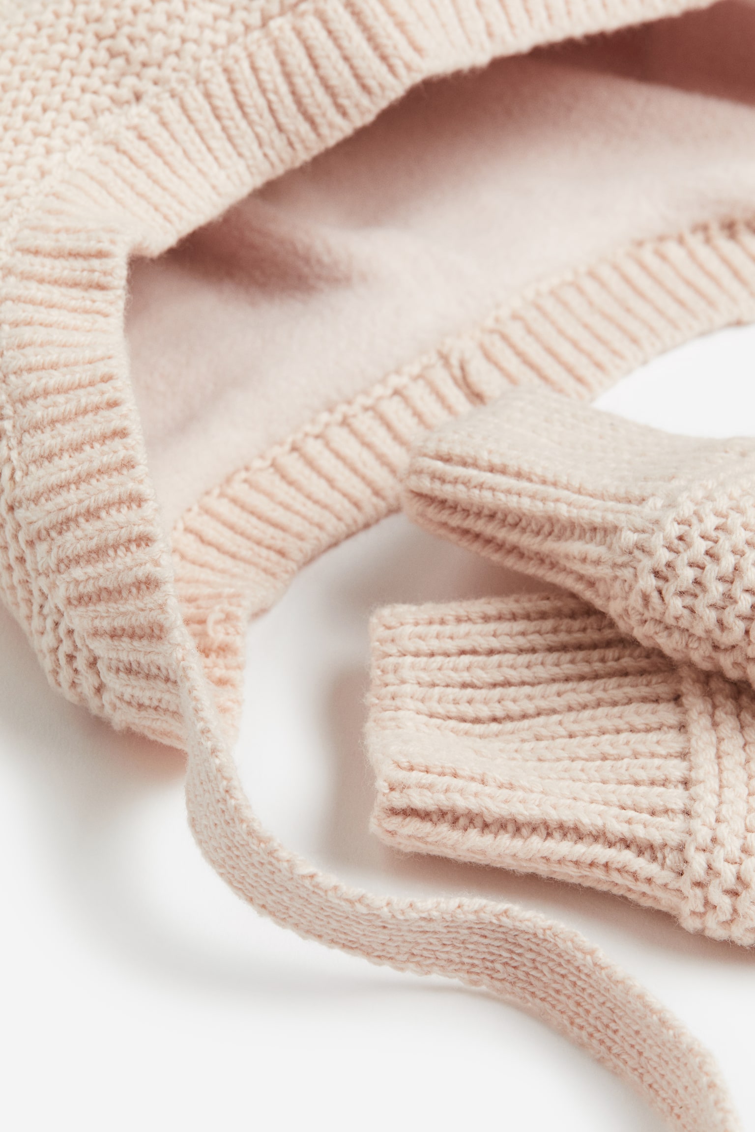 2-piece Knit Set - Light pink/Cream - 2