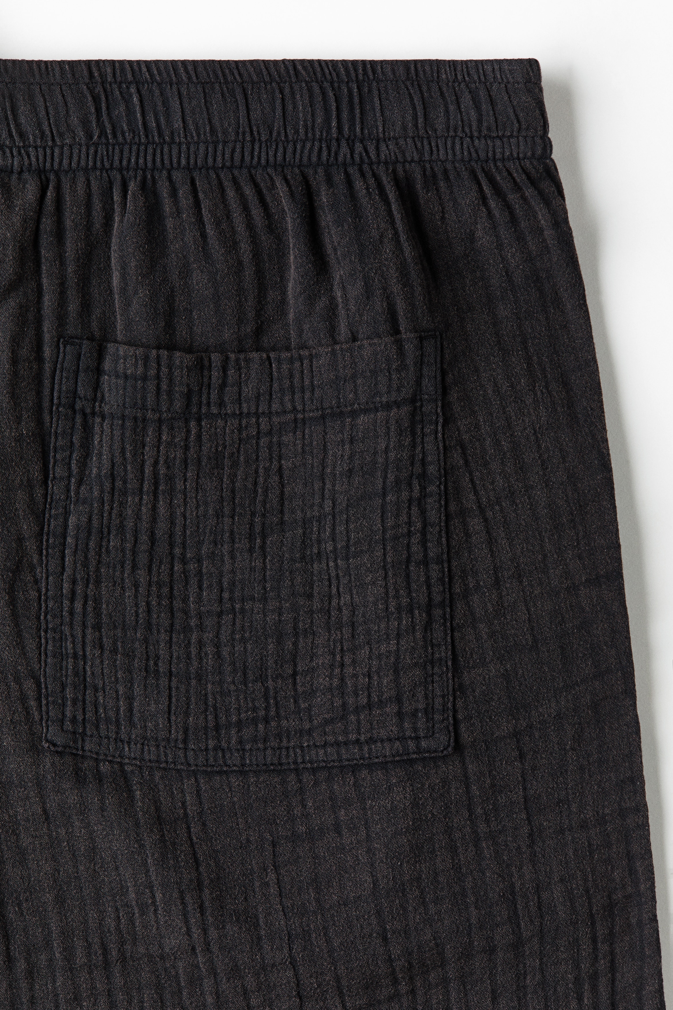 Loose-Fit Cotton Muslin Pants