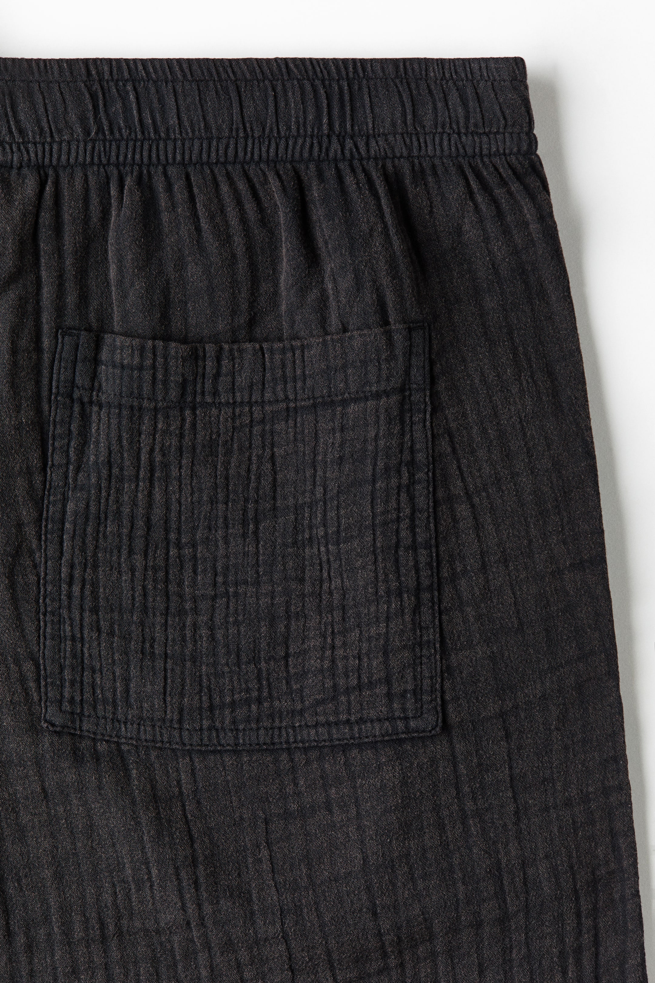 Loose-Fit Cotton Muslin Pants