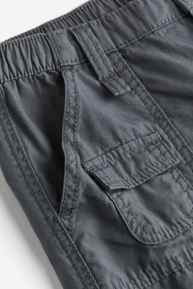 Canvas cargo trousers - Dark grey/Light beige/Black/Grey/dc - 3