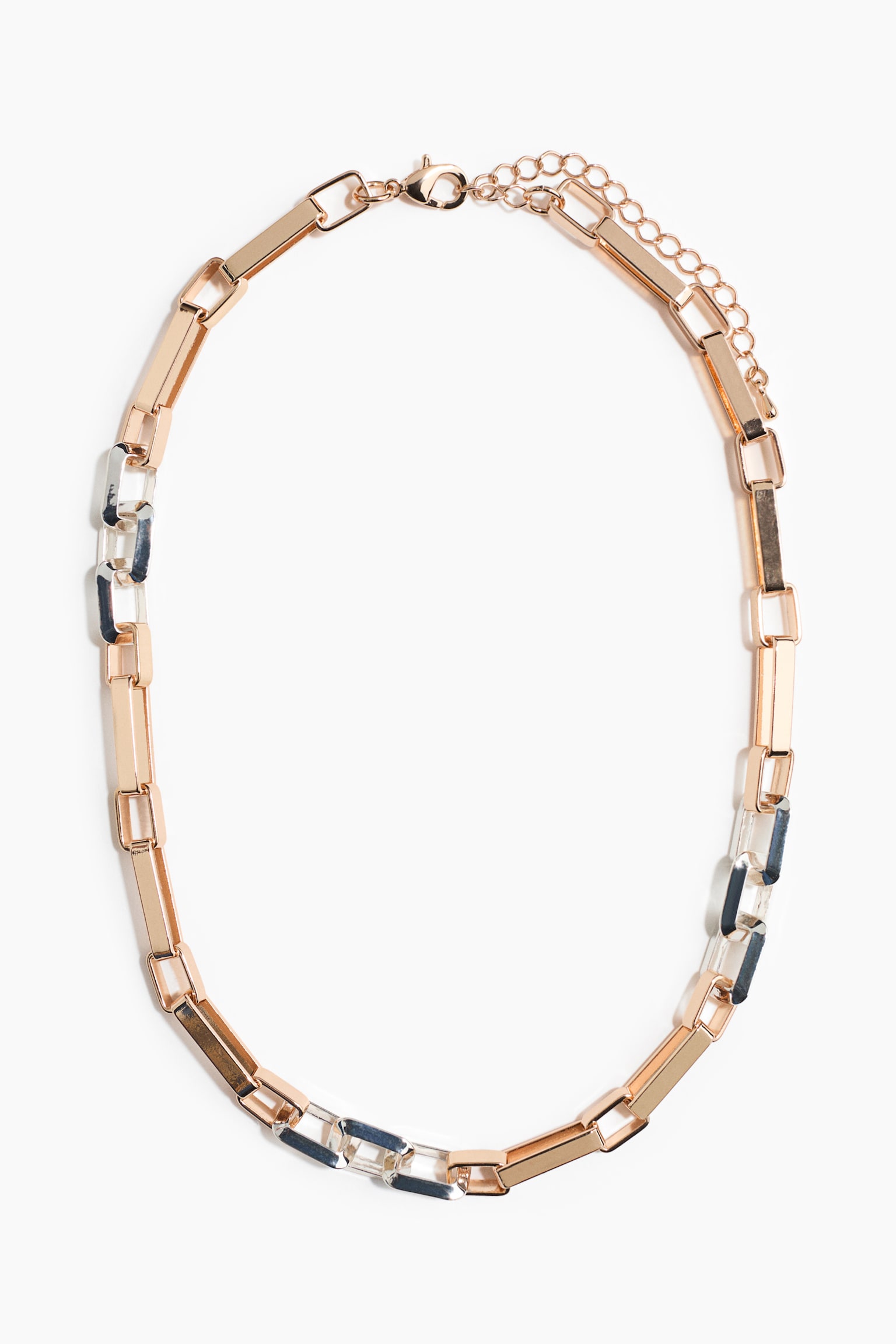 Two-tone chain necklace - Gold-coloured