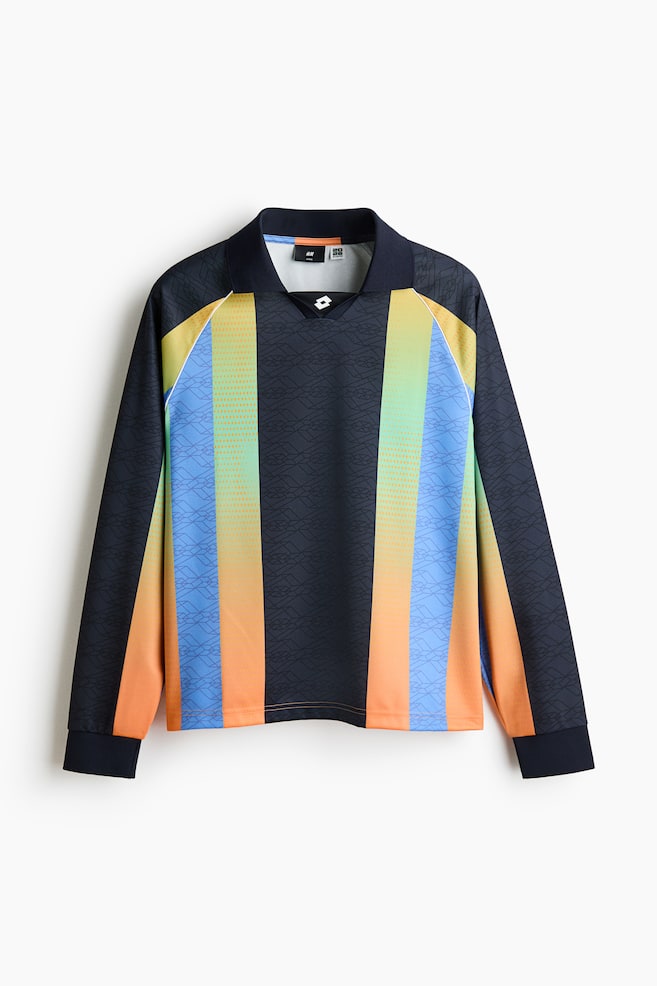 Loose-Fit Soccer Jersey - Bright yellow/navy blue/Black/Lotto - 1