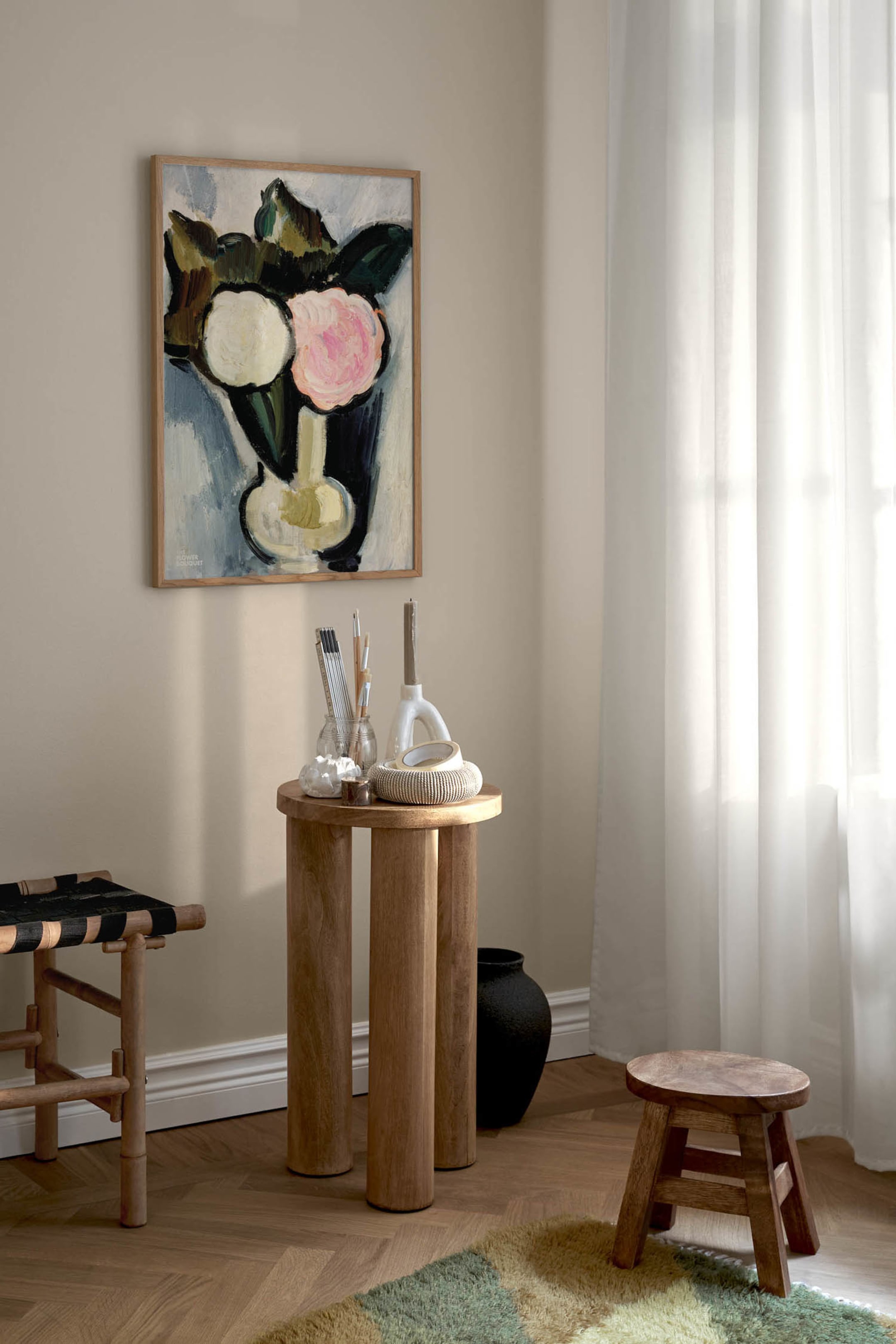 Näytä suurempi kuva: The Flower Bouquet Pink Juliste - Vaaleanpunainen - Postery - Home All | H&M FI 1
