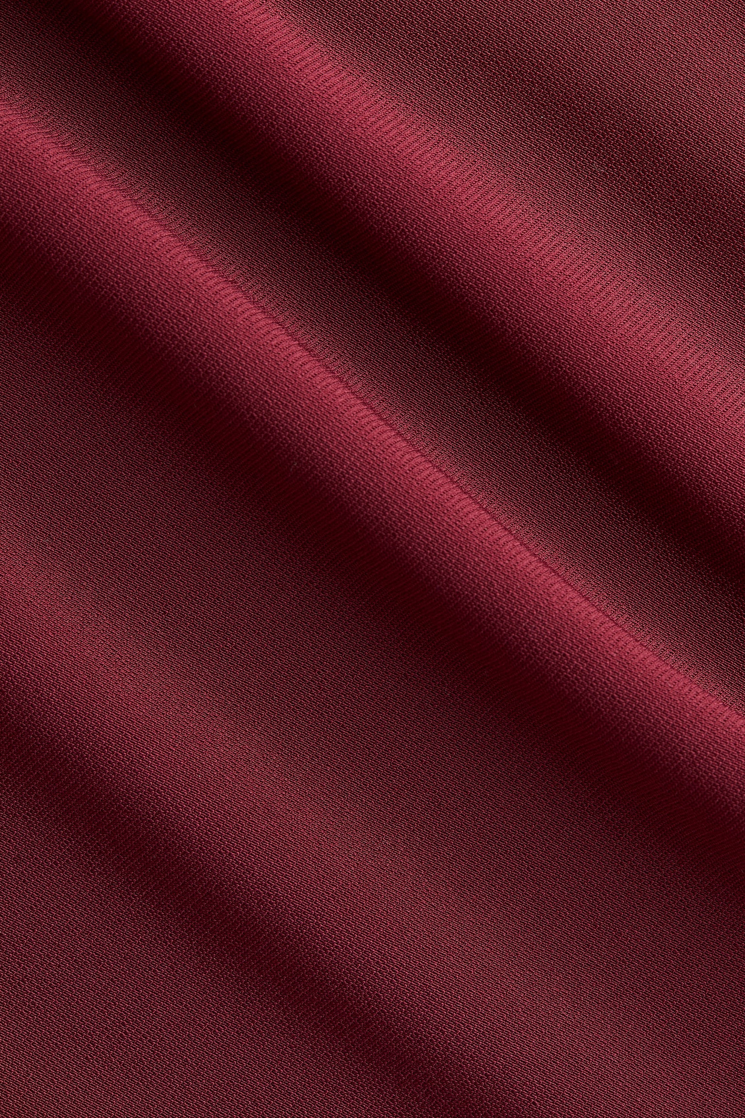 Vestido a los hombros con vuelo - Rojo oscuro - 6