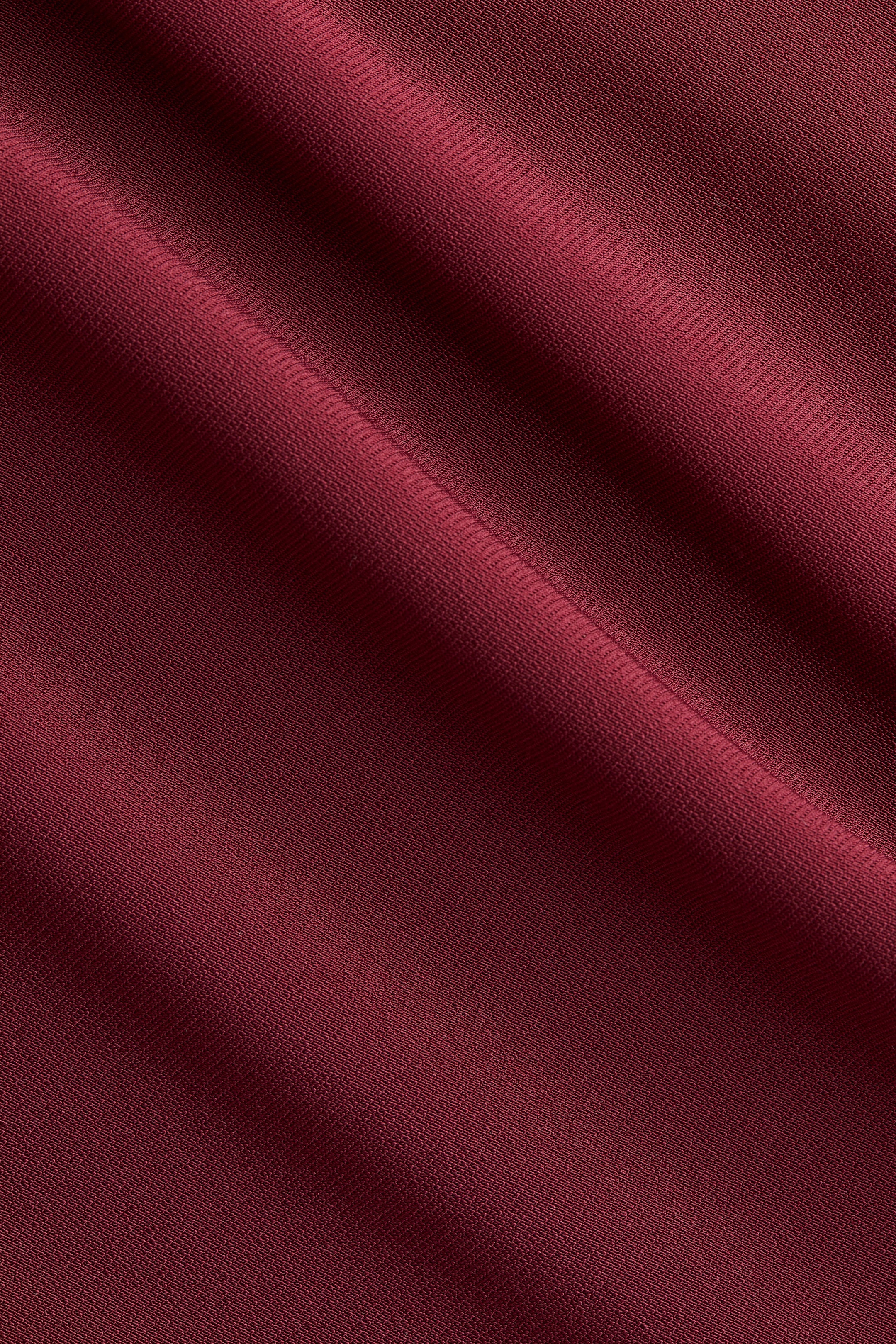 View larger image: Flared off-the-shoulder dress - Dark red - Ladies | H&M HK 6