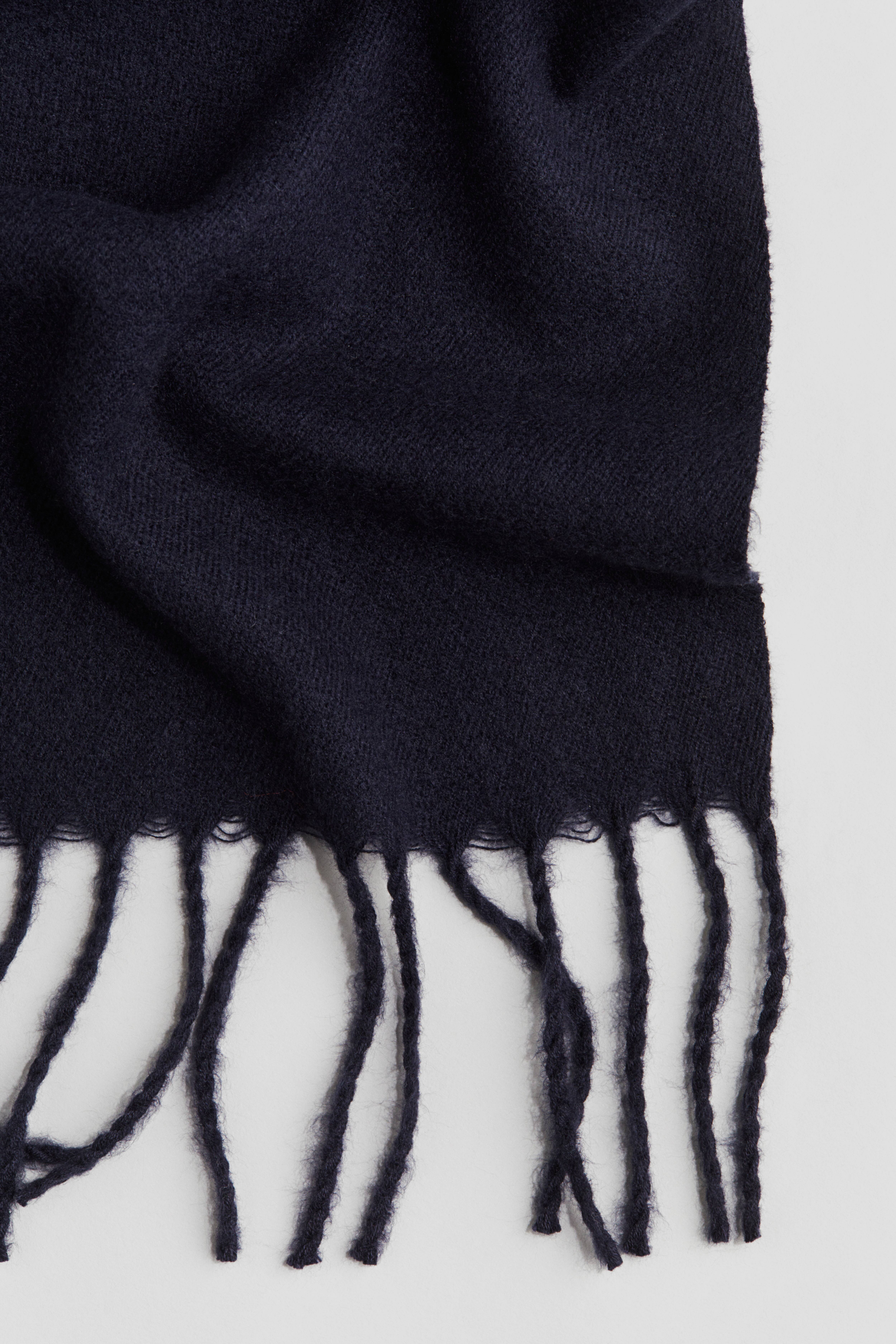 Wollhuhn Sciarpa Invernale Unisex A Doppio Strato In Pile - Modello Loop Blu Scuro, Morbida E Calda, Fatta A Mano In Germania, Taglia Unica