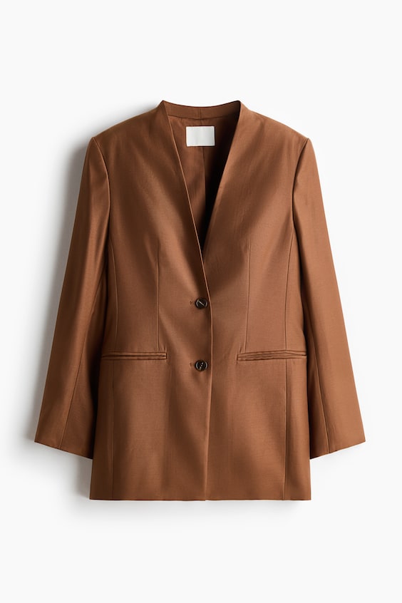 Женские пиджаки H&M Lapelless Blazer