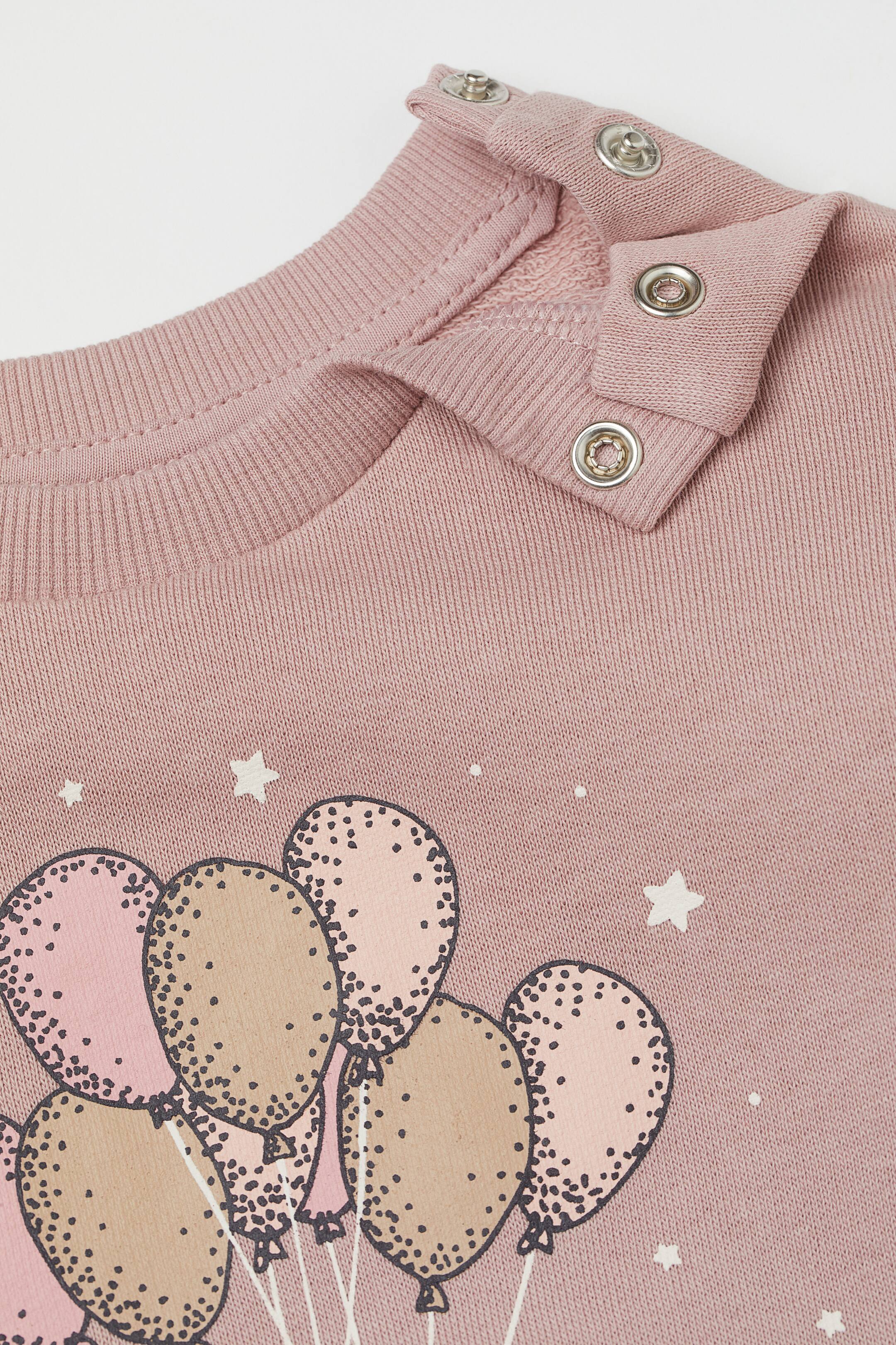 Prikaži veću sliku: Dvodelni pamučni komplet - Pastelno ružičasta/baloni - Kids | H&M RS 2