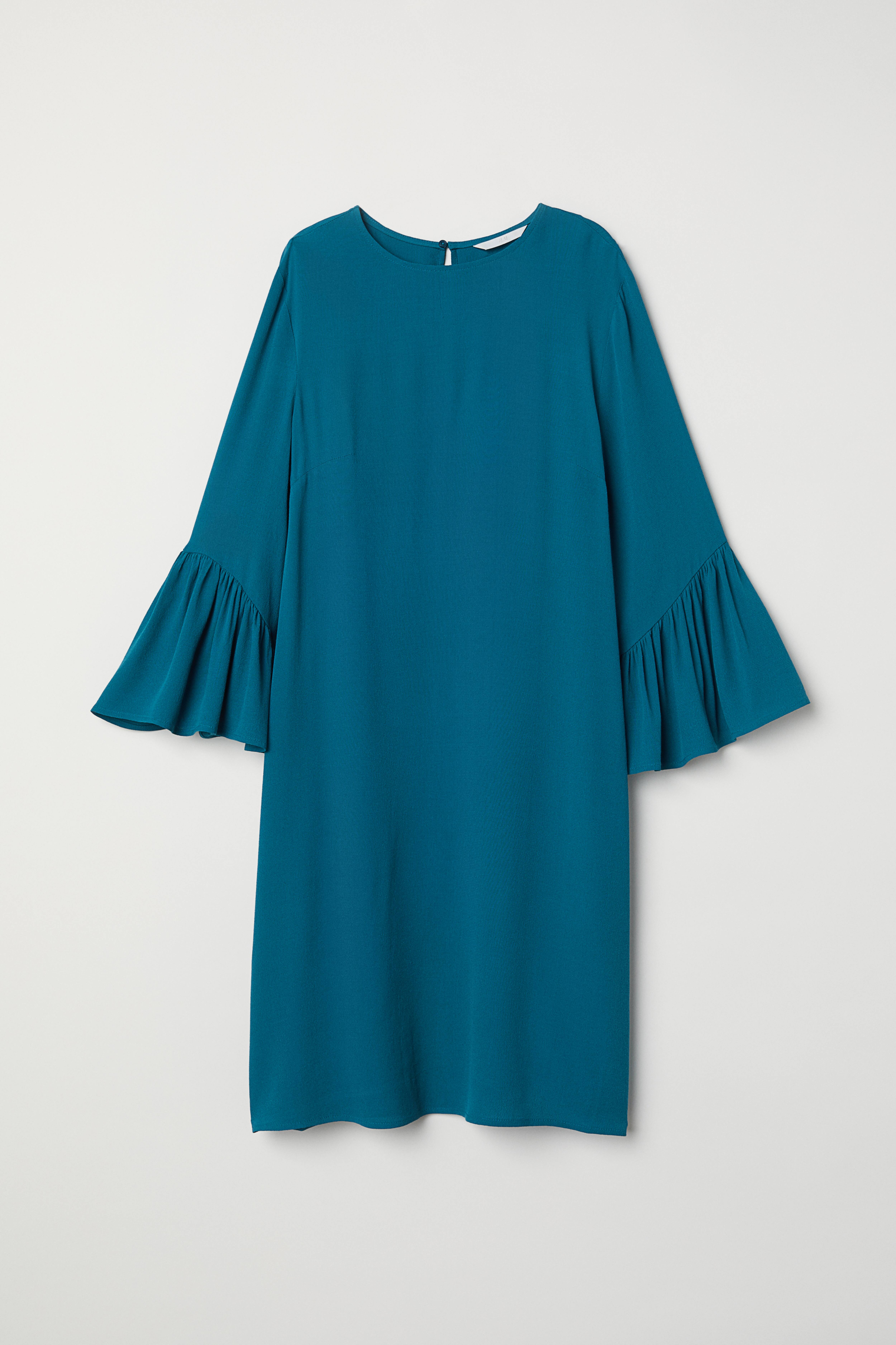 Flounce fashion sleeve dress h&m