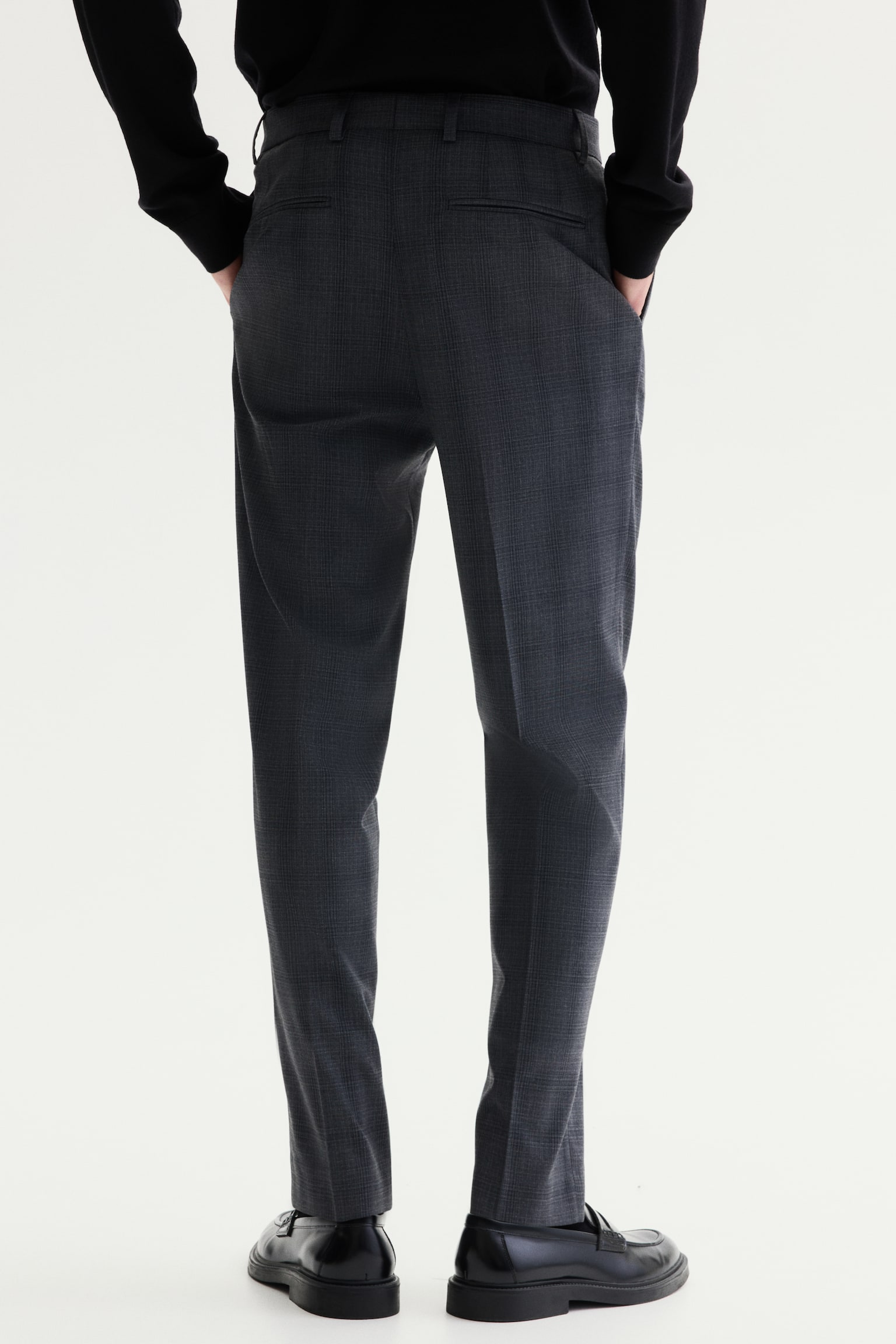 Slim-Fit Suit Pants - Dark gray/checked/Dark beige/checked/Beige - 6