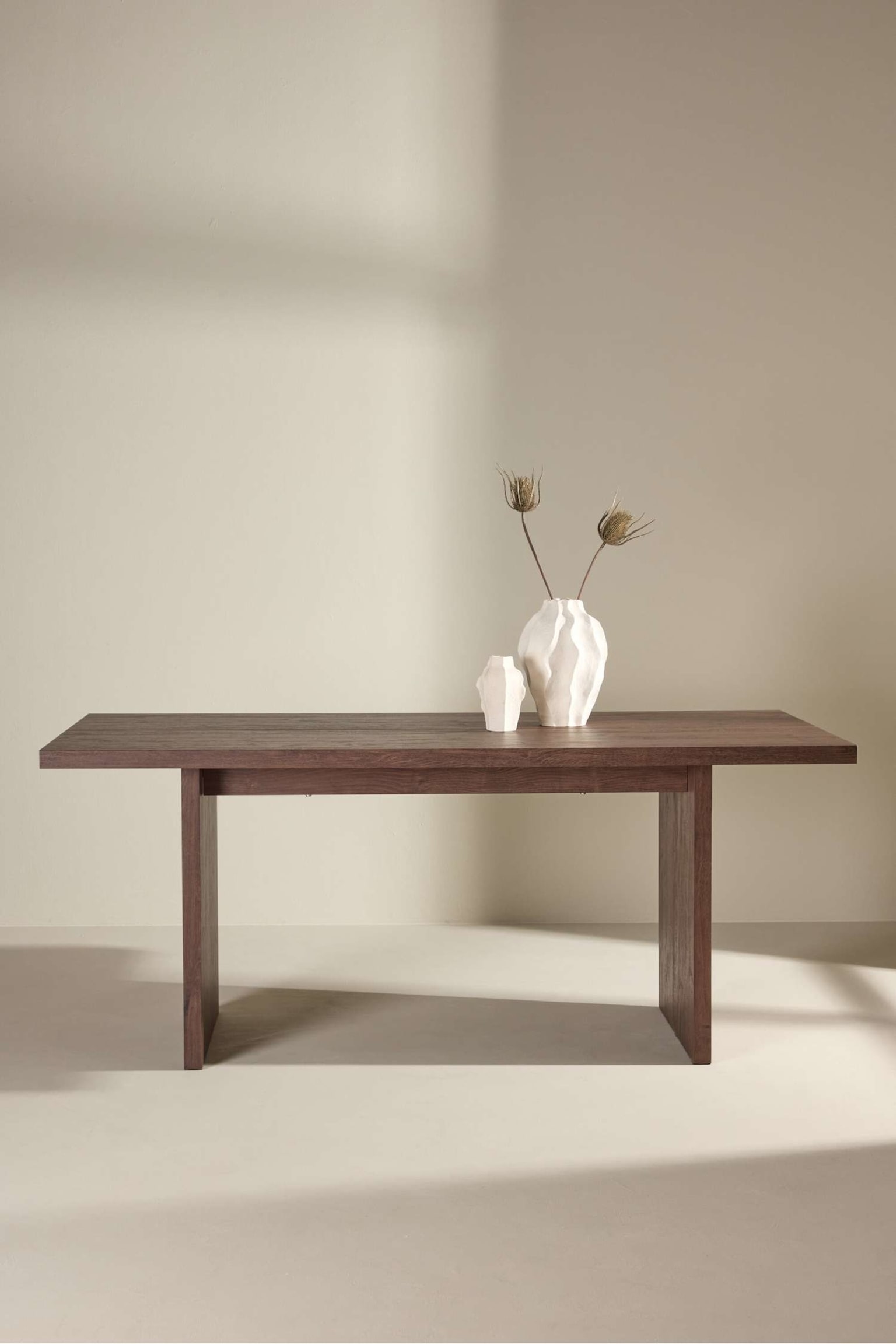 Grande Table À Manger - Mdf, Moka - 3