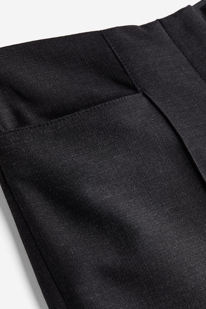 Wool-blend trousers - Dark grey - 6