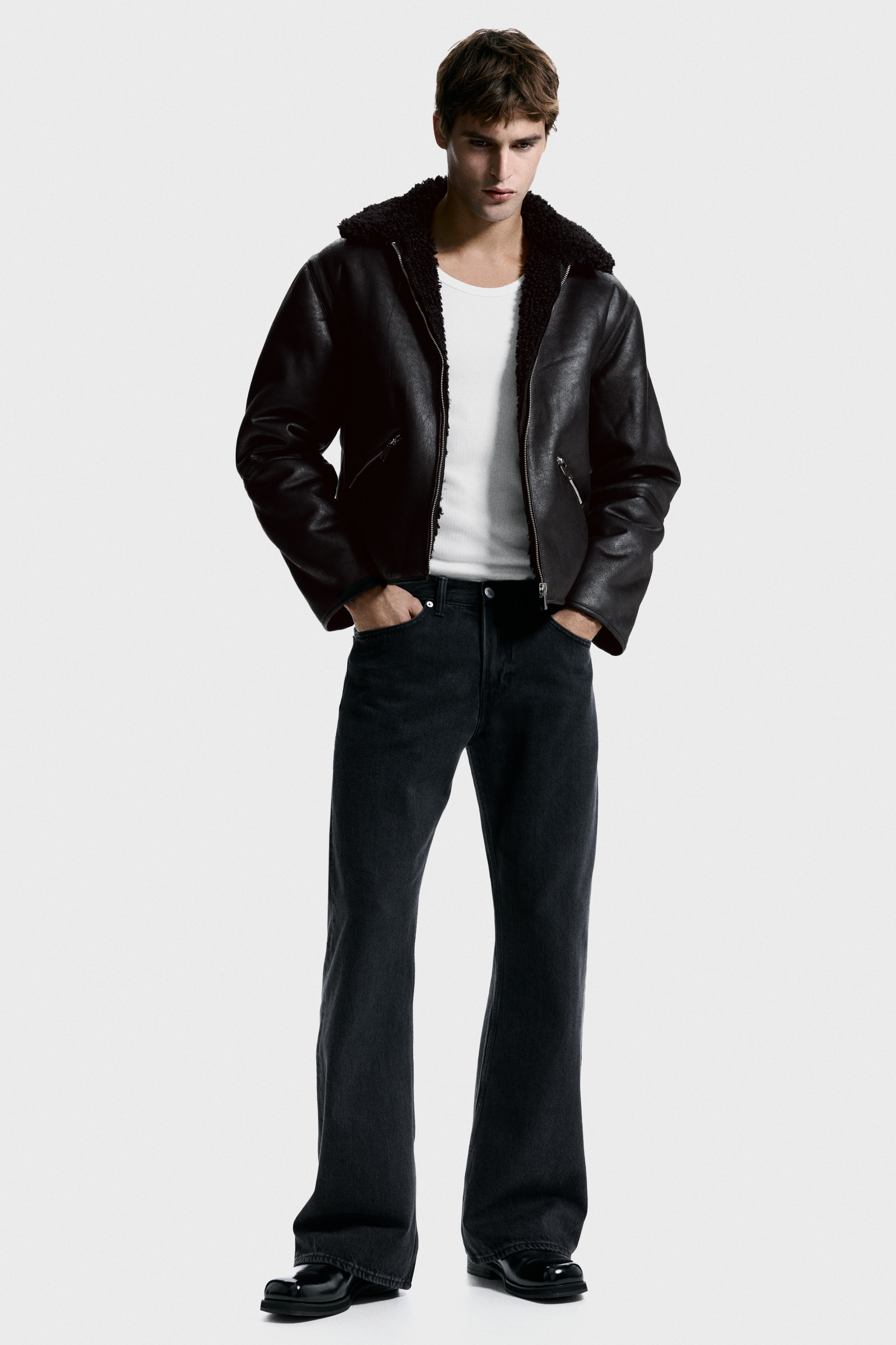 テディラインドジャケット - ブラック - Men | H&M JP