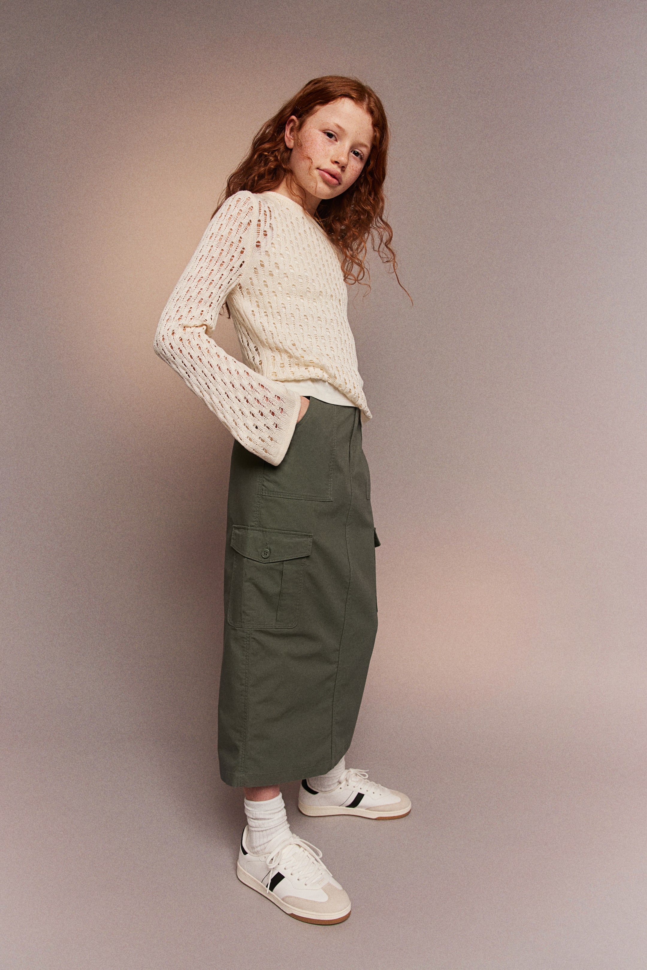 Cotton Cargo Skirt