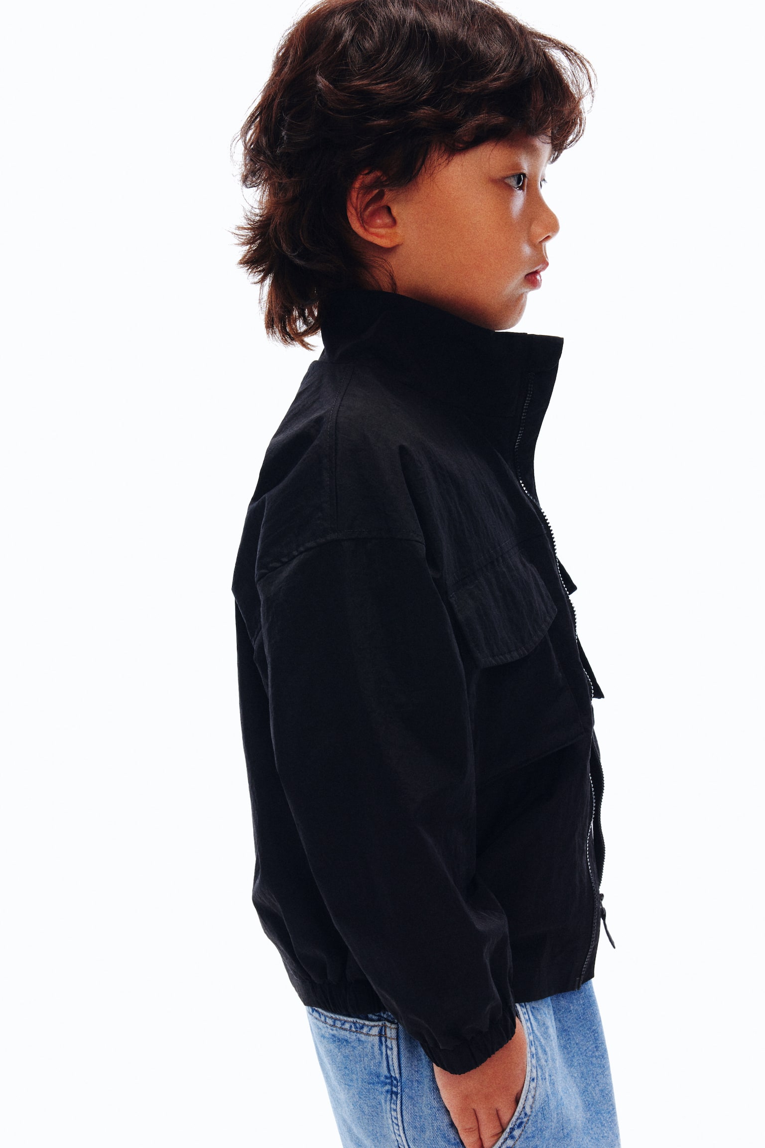 Áo gió chống thấm nước - Màu đen - 6