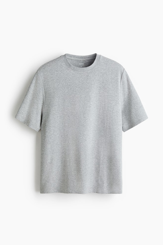 Cooling Relaxed Fit T-Shirt - Gray melange/Black/Black/striped/Navy blue/Dark brown/White/Dark beige - 1